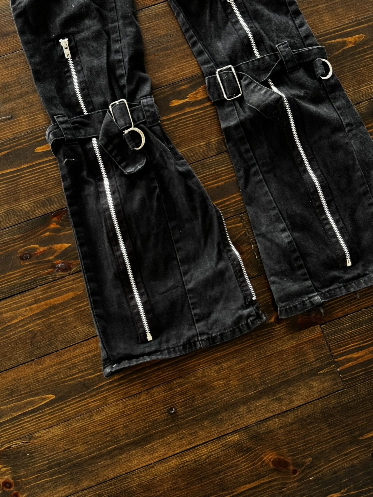 Tripp NYC Pinstripe Bondage Y2K Goth Vibe Pants