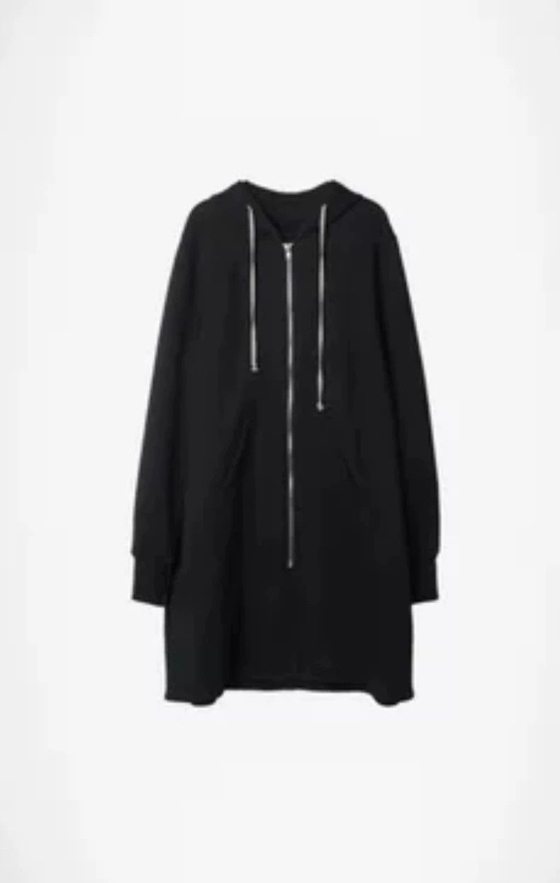 Rick Owens Rick Owens Black Zip-Up Hoodie Sweatshirt- DMC Size US M / EU 48-50 / 2 - 1 Thumbnail