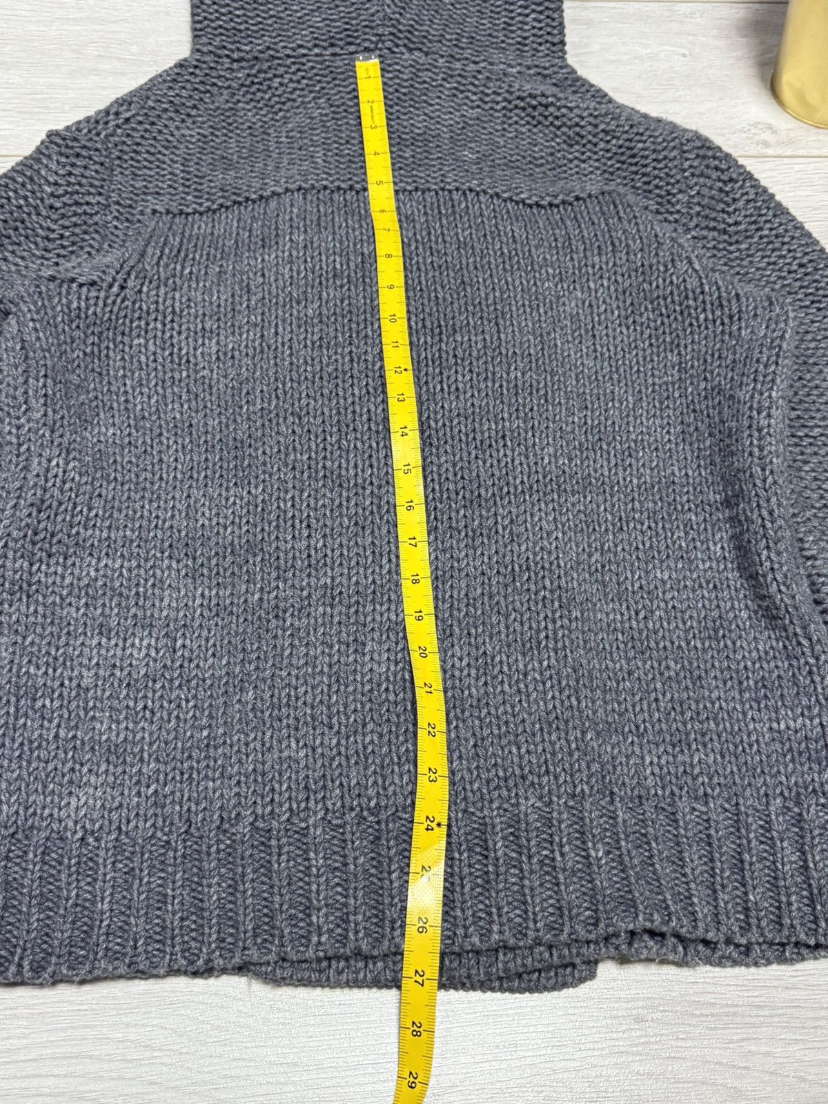 Diesel DIESEL giant hood avant garde knitted hoodie big wool button Size US L / EU 52-54 / 3 - 12 Thumbnail