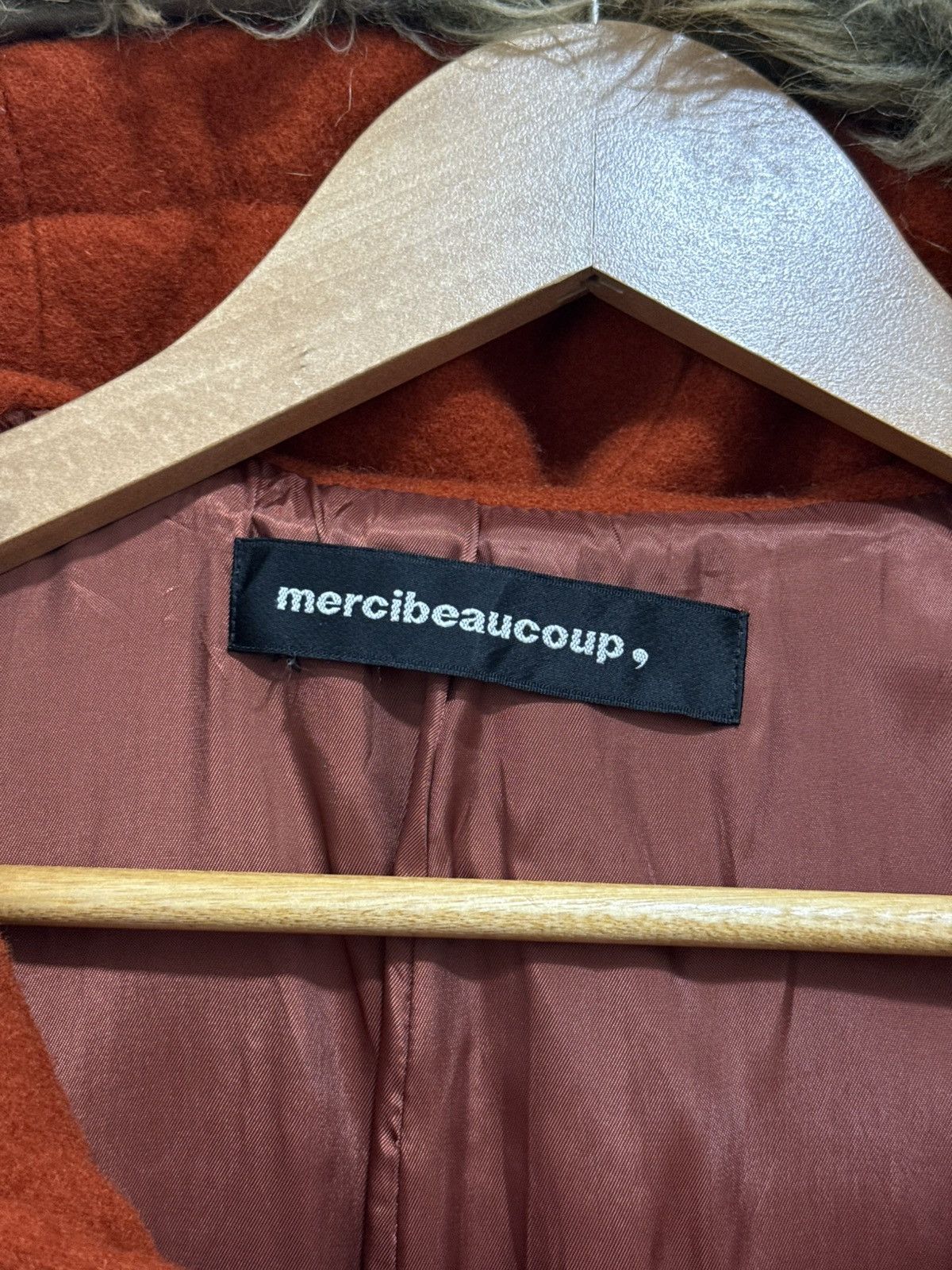 mercibeaucoup Mercibeaucoup Wool/Fur Coat Size S / US 4 / IT 40 - 9 Thumbnail