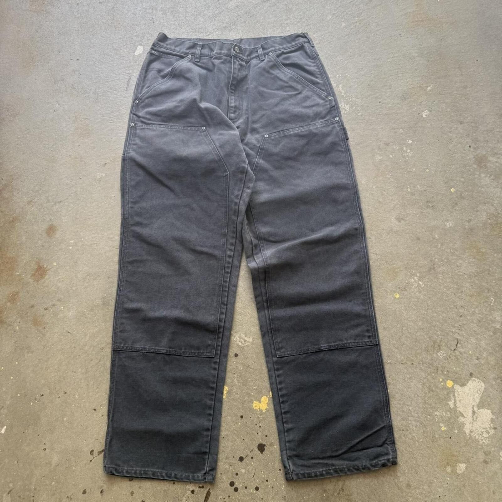 Carhartt B04 NAT Natural Drill Double Knee Pants 34x32 | Grailed