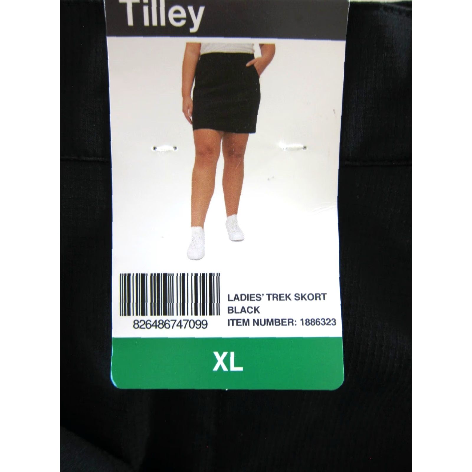 Tilley NWT Tilley Black Shorts Lined Zip Pocket Cargo Hike Travel Trek Skort Skirt XL Size 40" / US 18 - 4 Thumbnail