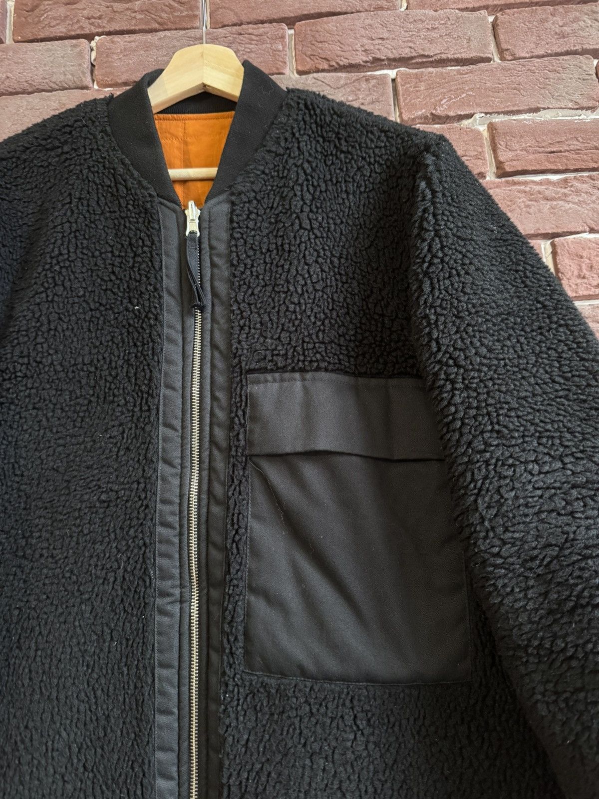 Our Legacy Our Legacy Sherpa Nylon Teddy Reversible Bomber Jacket Black Size US S / EU 44-46 / 1 - 5 Thumbnail