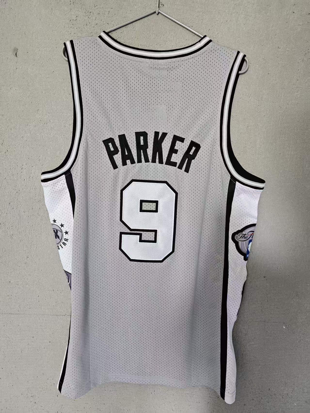 NBA Tony Parker Jersey San Antonio Spurs 9 Double Stitched Size US XL / EU 56 / 4 - 2 Thumbnail