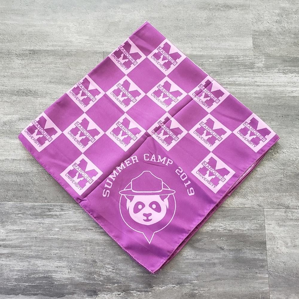 Designer Purple Marquee University Summer Camp Bandana Size ONE SIZE - 1 Thumbnail