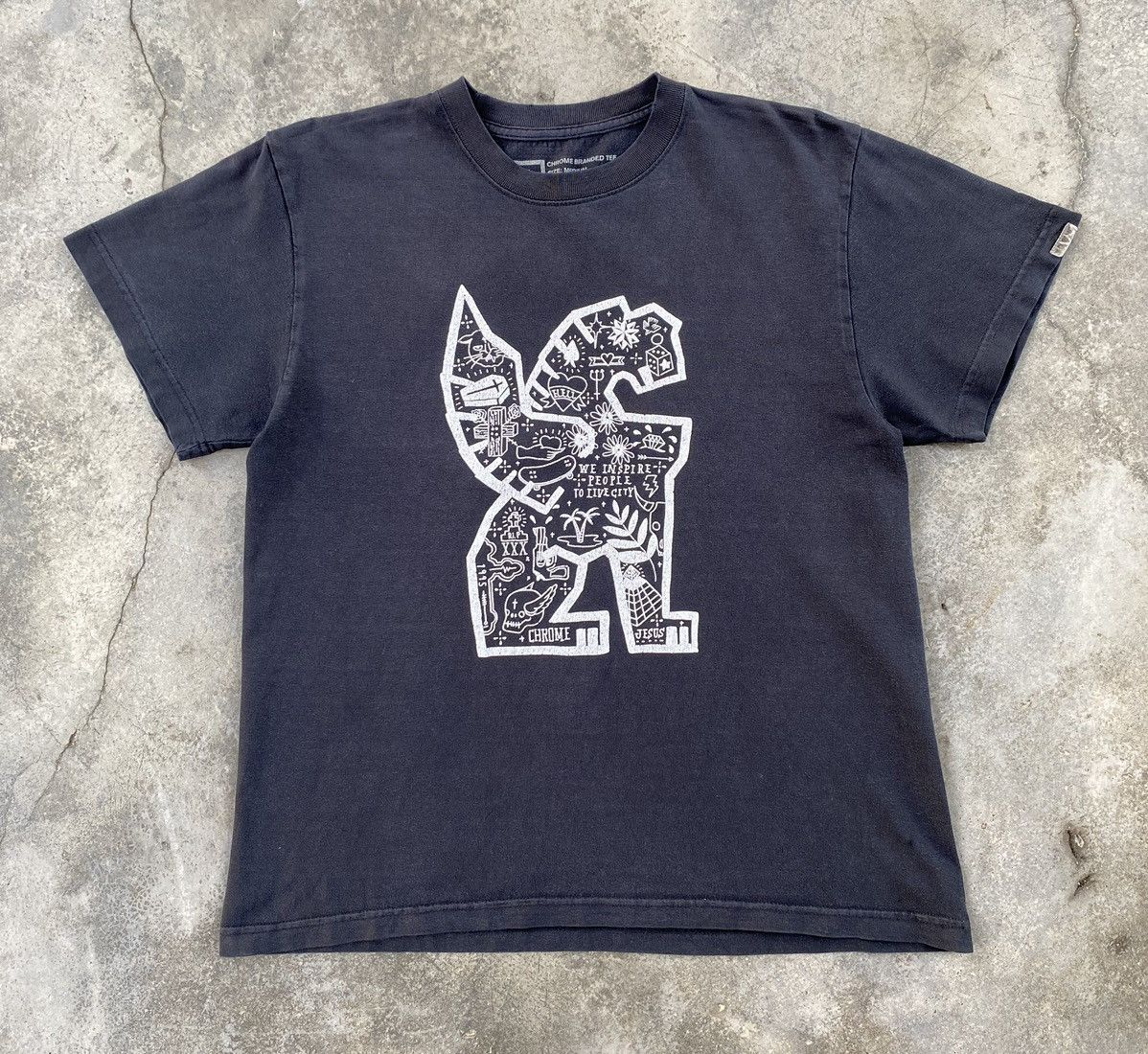 Rare Vintage Distressed Chrome Jesus Tees