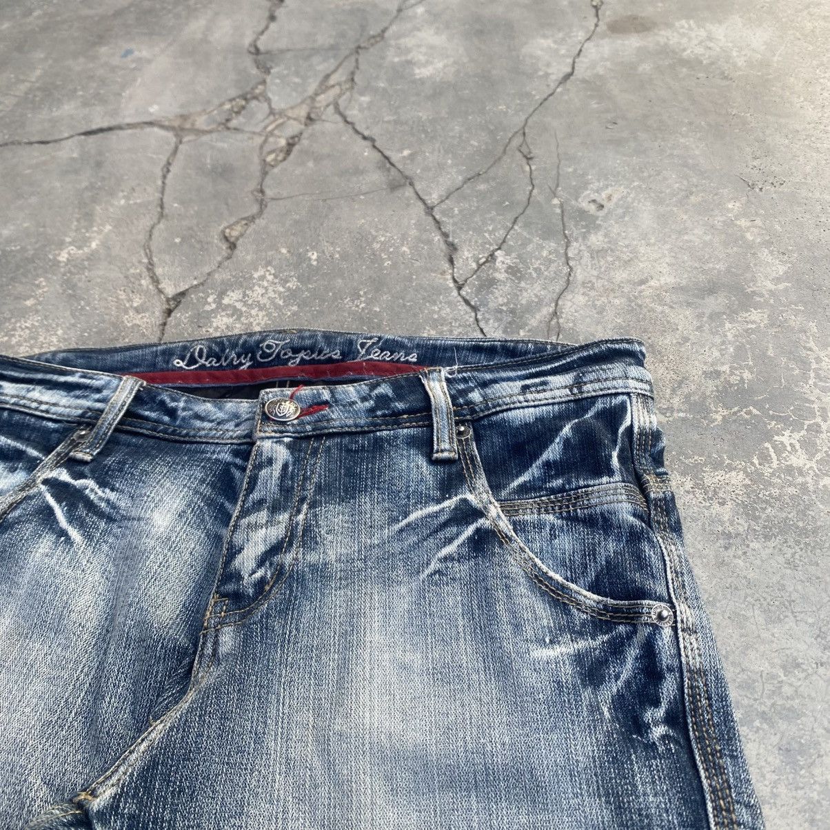 14th Addiction × If Six Was Nine × Japanese Brand DAILY TOPICS THUNDER FLARE Stretchable Jeans Size US 30 / EU 46 - 6 Thumbnail