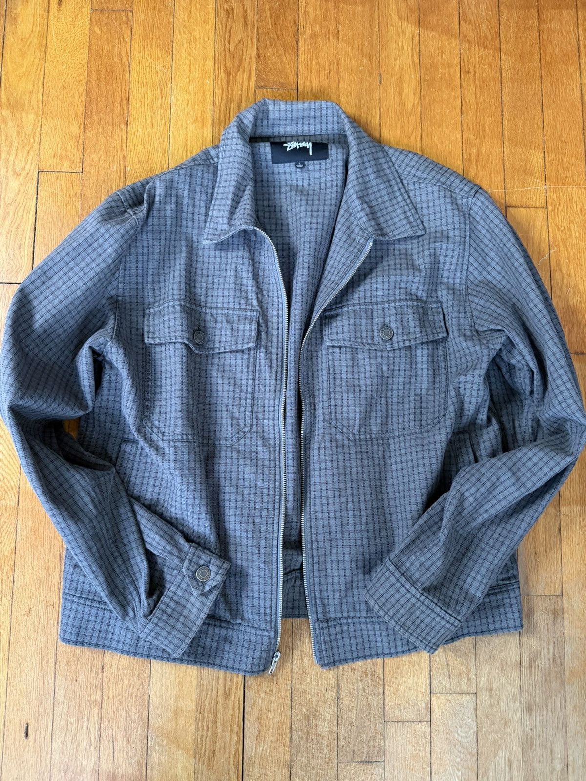 Stussy Floral Jacquard Garage Jacket | Grailed