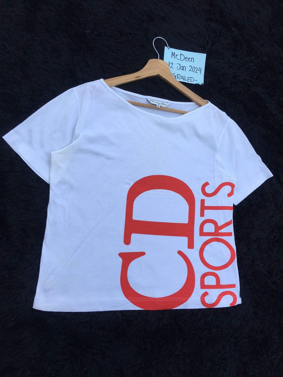 Christian Dior Monsieur Rare Vintage Christian Dior Sports Spellout Tshirt Size S / US 4 / IT 40 - 2 Thumbnail