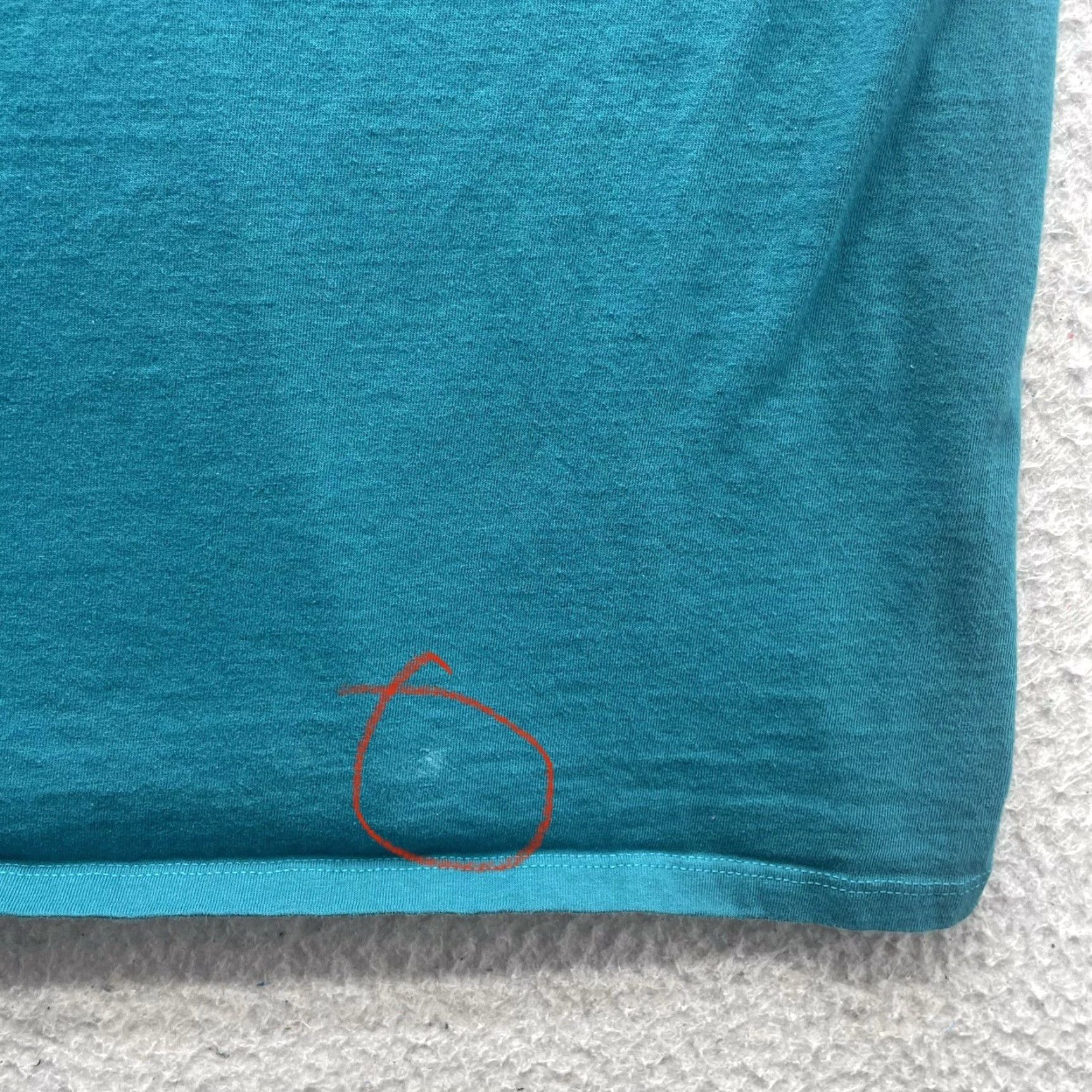 Champion Champion T-Shirt Mens 2XL Teal Graphic Print Smiley Face Pennant Logo Size US XXL / EU 58 / 5 - 7 Thumbnail