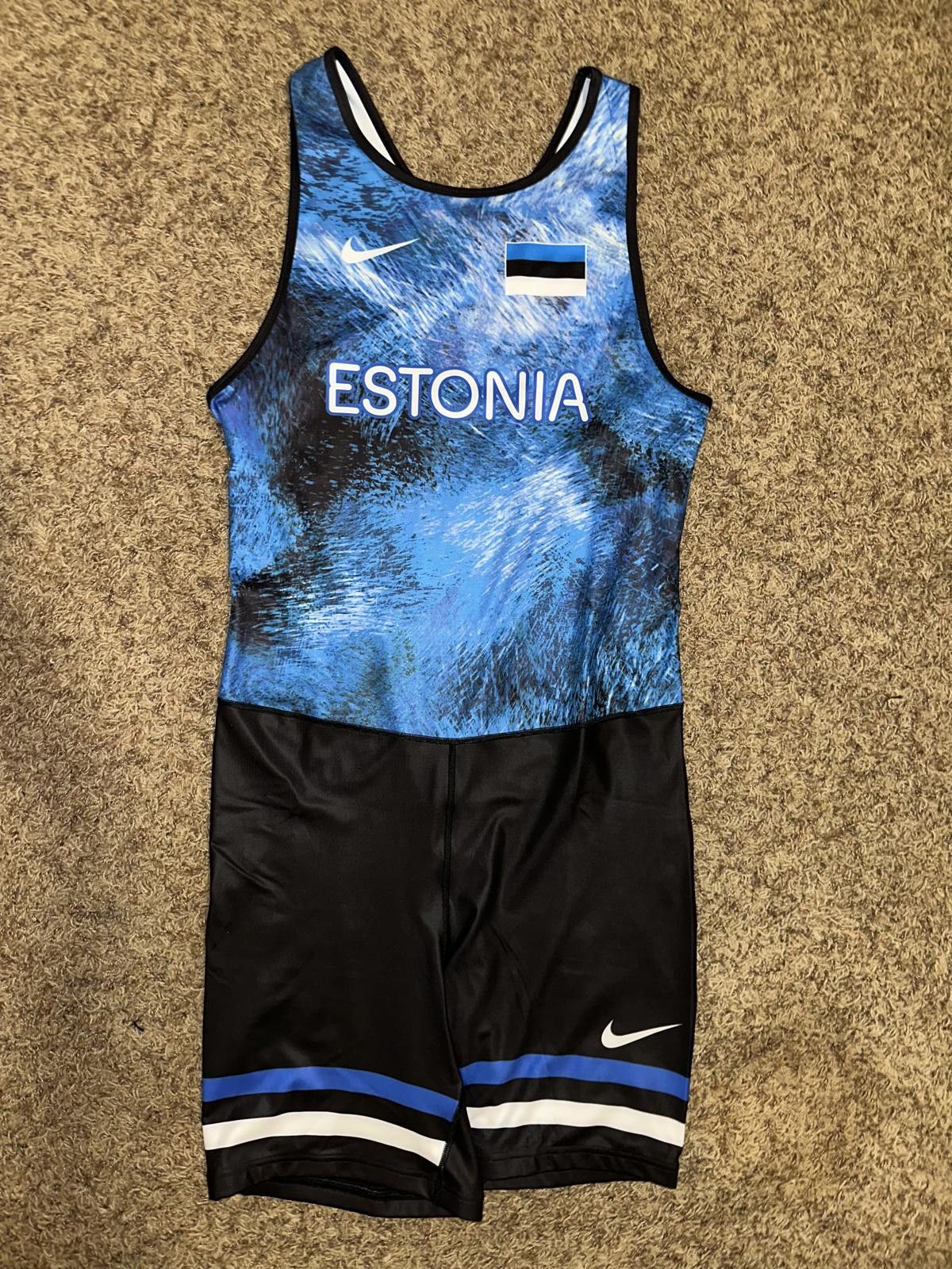 Nike Nike Men’s Pro Elite Olympic Estonia Speedsuit Sample Size US 40 / EU 56 - 1 Thumbnail