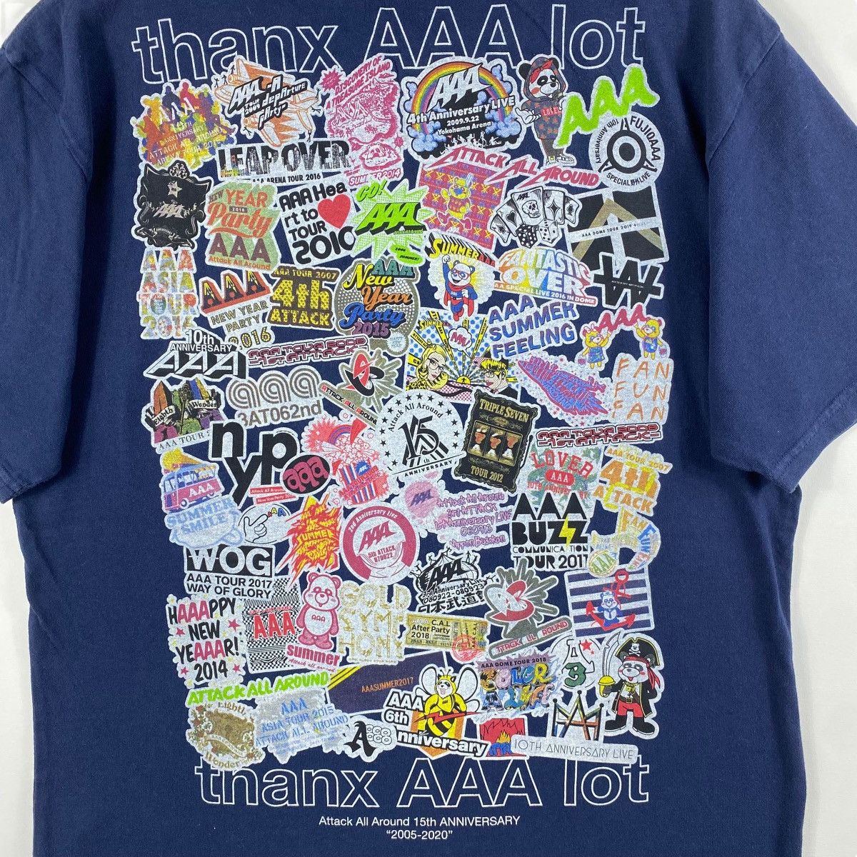 Band Tees ATTACK ALL AROUND 15th Anniversary 2005-2020 Band Tee Shirt Size US XL / EU 56 / 4 - 6 Thumbnail