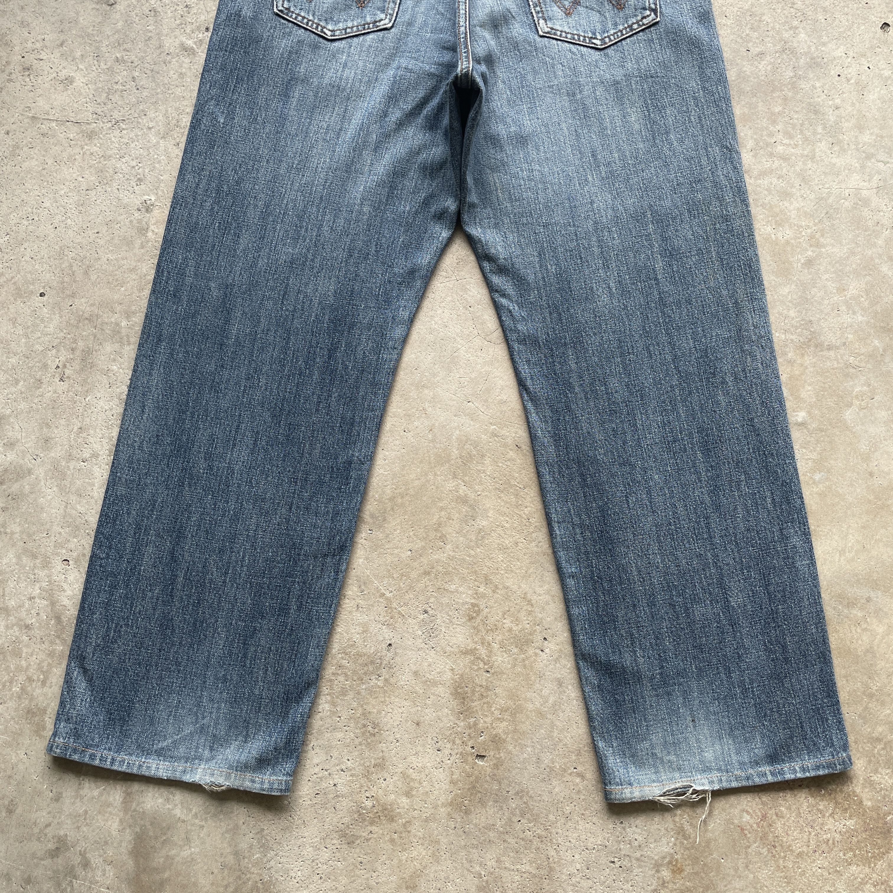 Japanese Brand × Wrangler W32 VINTAGE WRANGLER DISTRESSED JEANS FADED PANTS DENIM Size US 32 / EU 48 - 10 Thumbnail