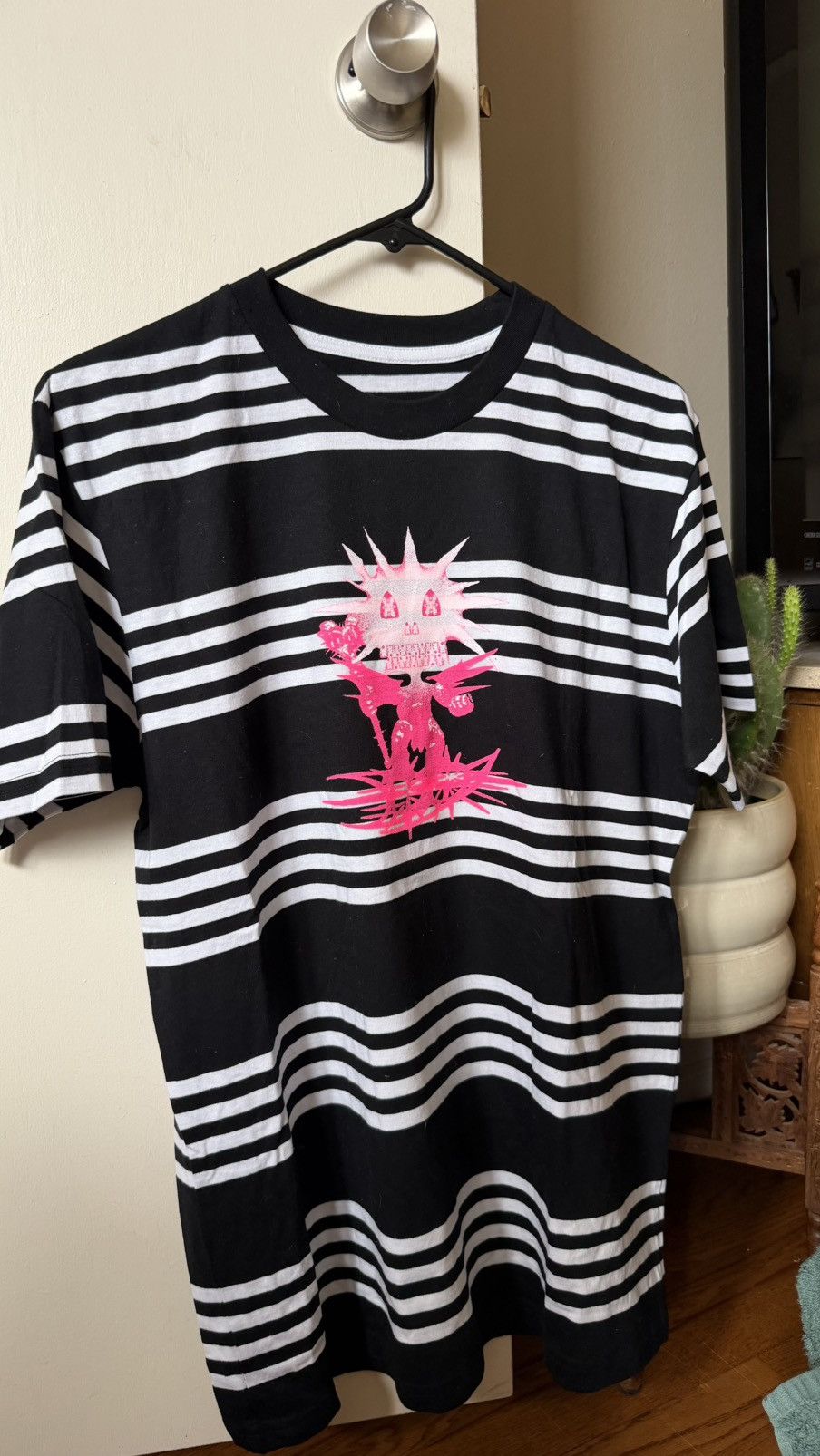 Drain Gang 2022 bladee draingang striped T shirt Size US M / EU 48-50 / 2 - 1 Thumbnail