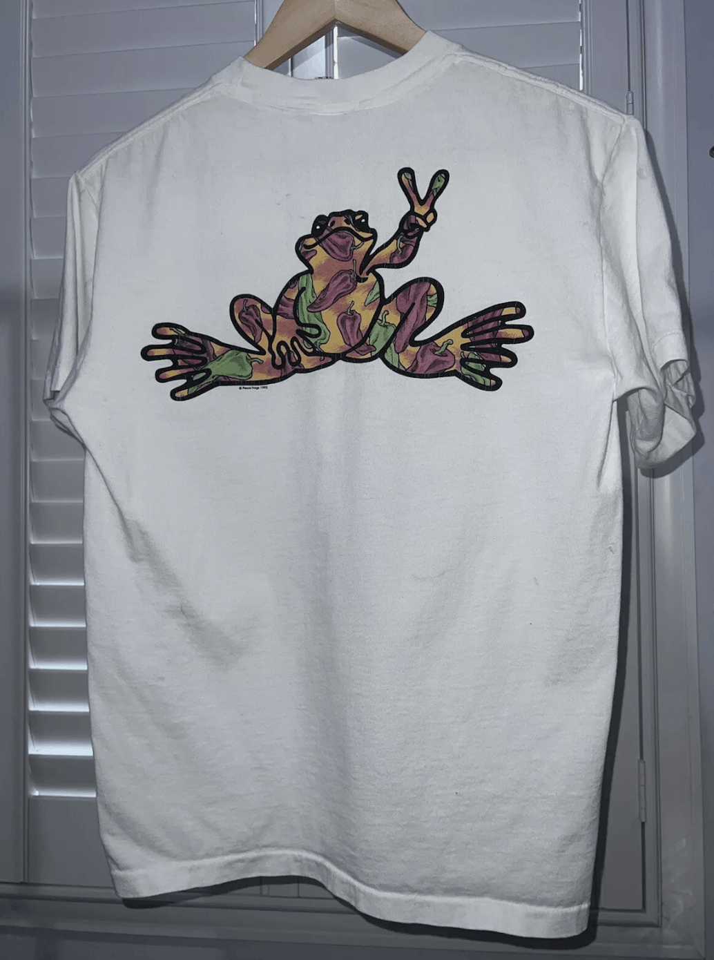 Vintage Vintage Peace Frog T Shirt M Size US M / EU 48-50 / 2 - 1 Thumbnail