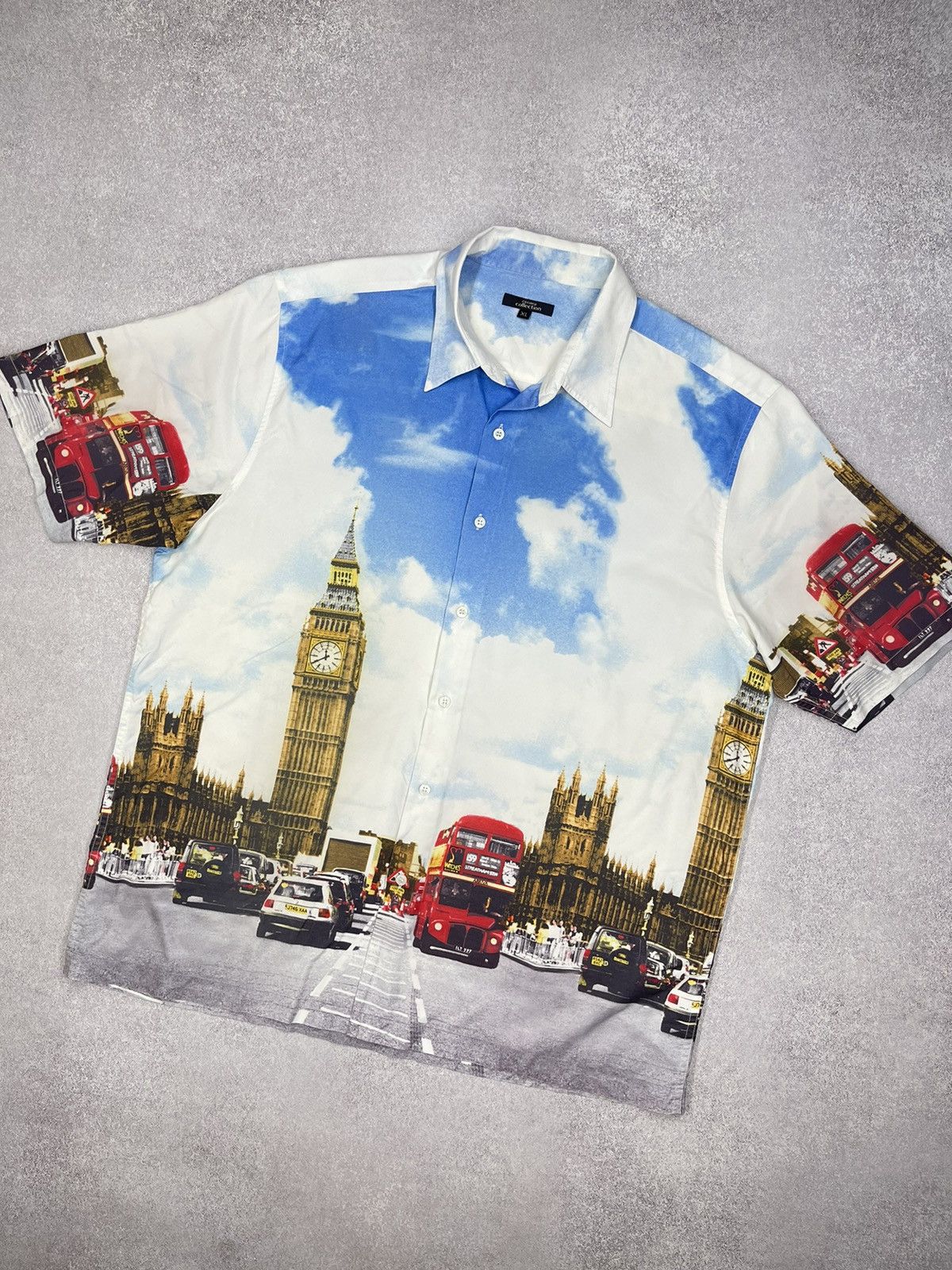 Other Vintage George London Big Ben Art Crazy Shirt Full Print Size US XL / EU 56 / 4 - 1 Thumbnail