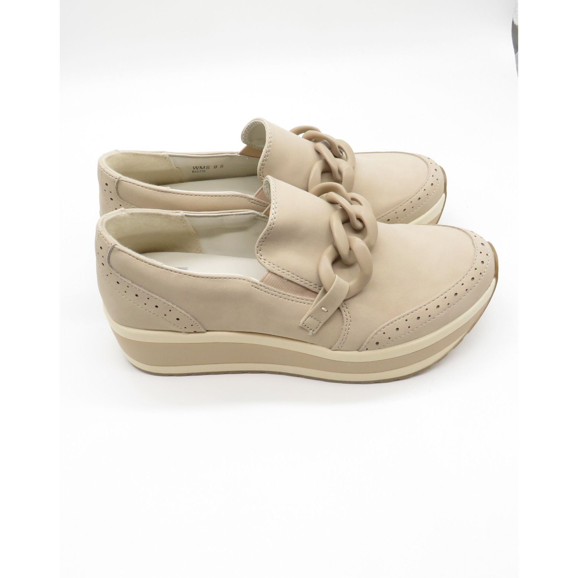 Dolce Vita Dolce Vita Women's Beige Platform Loafers 9.5 Chain Detail N Size US 9.5 / IT 39.5 - 7 Thumbnail