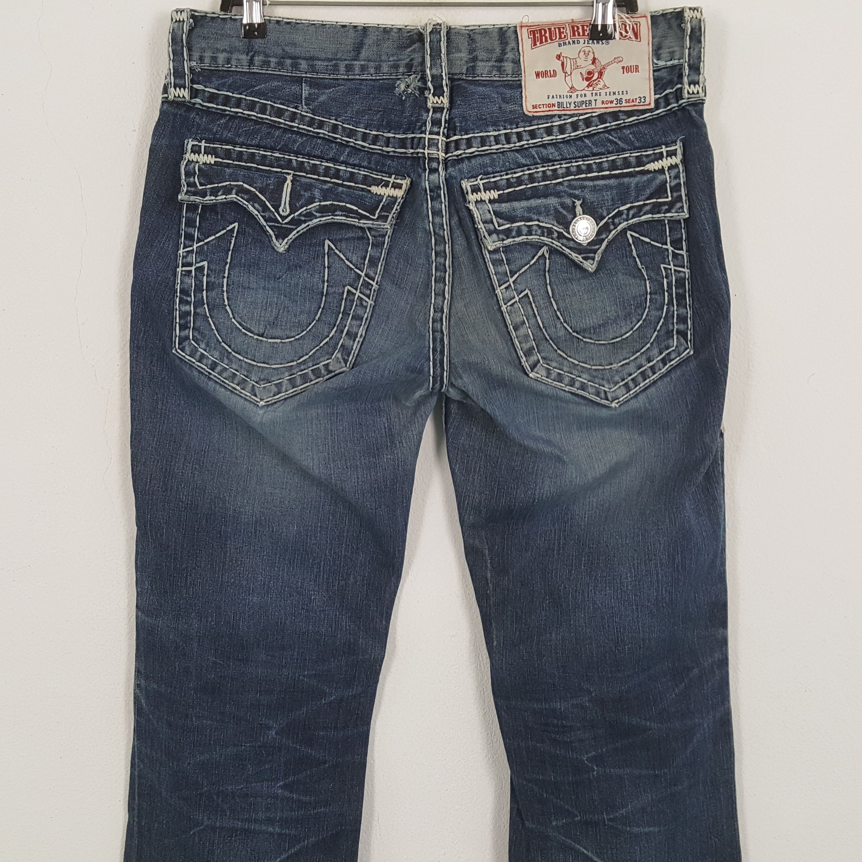 True Religion × Vintage TRUE RELIGION Streetwear Style Jeans Size US 35 - 2 Thumbnail