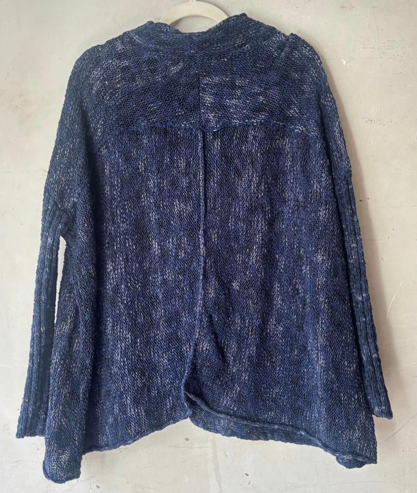 Free People Free People Blue Knit Sweater with Cowl Neck Size M / US 6-8 / IT 42-44 - 5 Thumbnail