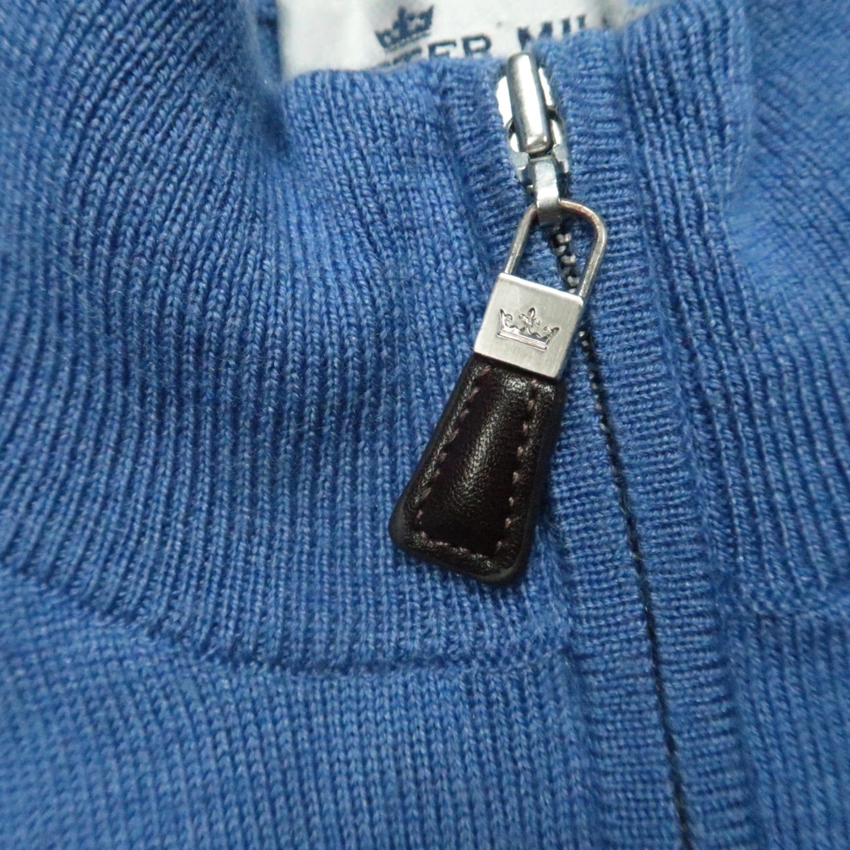 Peter Millar Peter Millar Vest Men XL Blue Silk Wool 1/4 Zip Size US XL / EU 56 / 4 - 4 Thumbnail