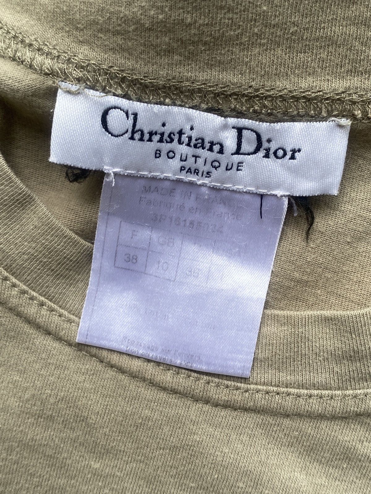 Dior SS2003 Denim Print Logo T-Shirt Size S / US 4 / IT 40 - 5 Thumbnail