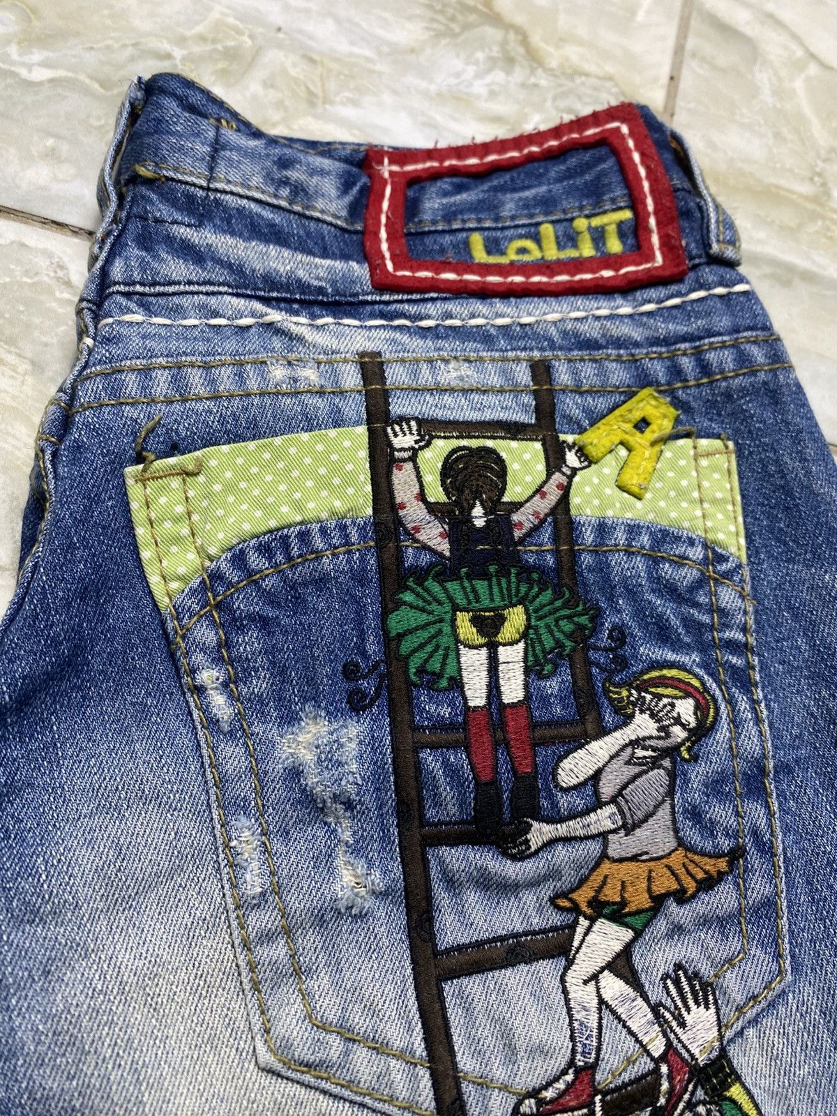 Japanese Brand Rare Lolita Children Distressed Jeans Size US 28 / EU 44 - 20 Thumbnail