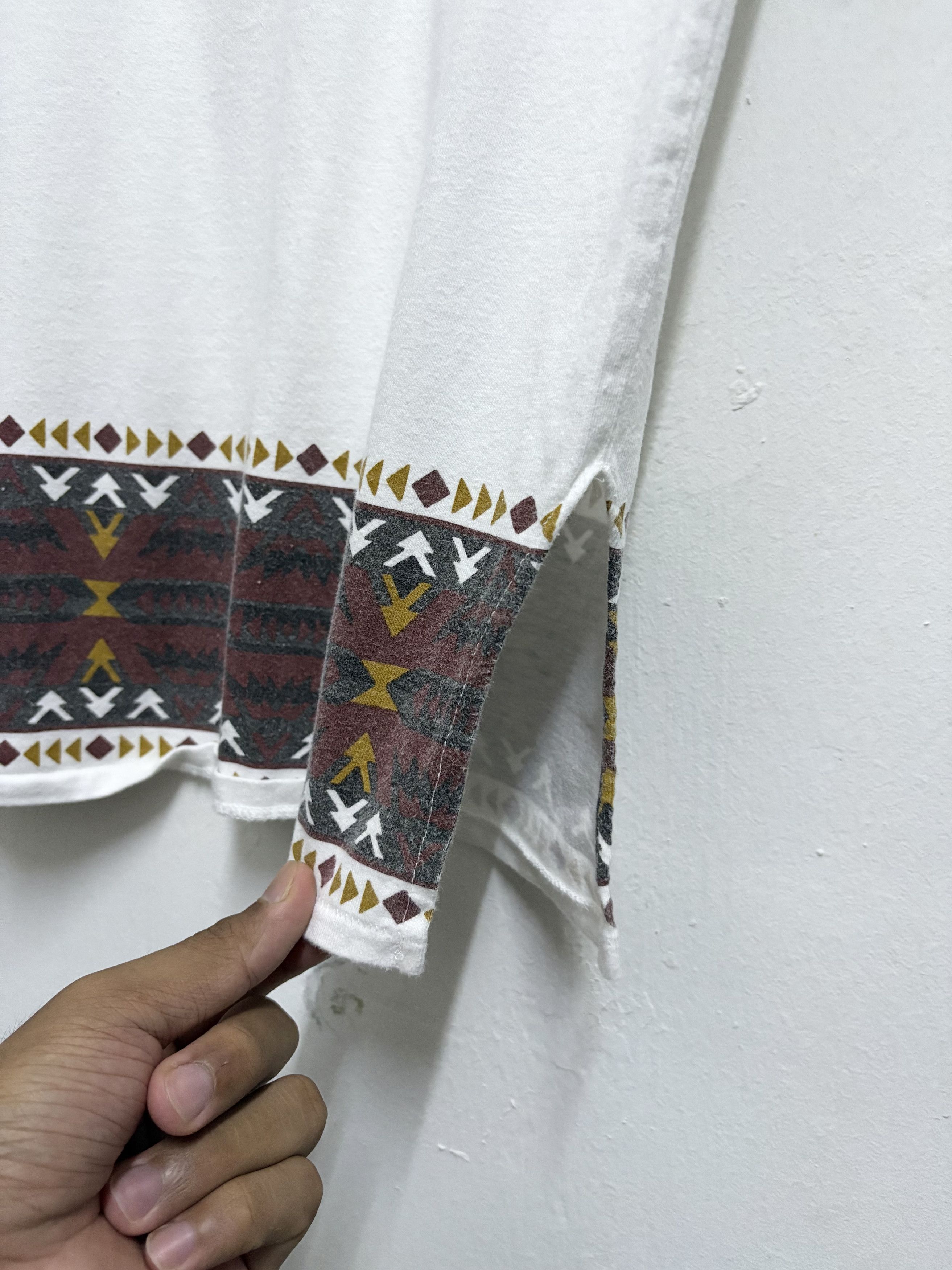 Japanese Brand × Kapital × Pendleton 2000's Kriff Mayer Sportswear Navajo Style T-Shirt Size M / US 6-8 / IT 42-44 - 4 Thumbnail