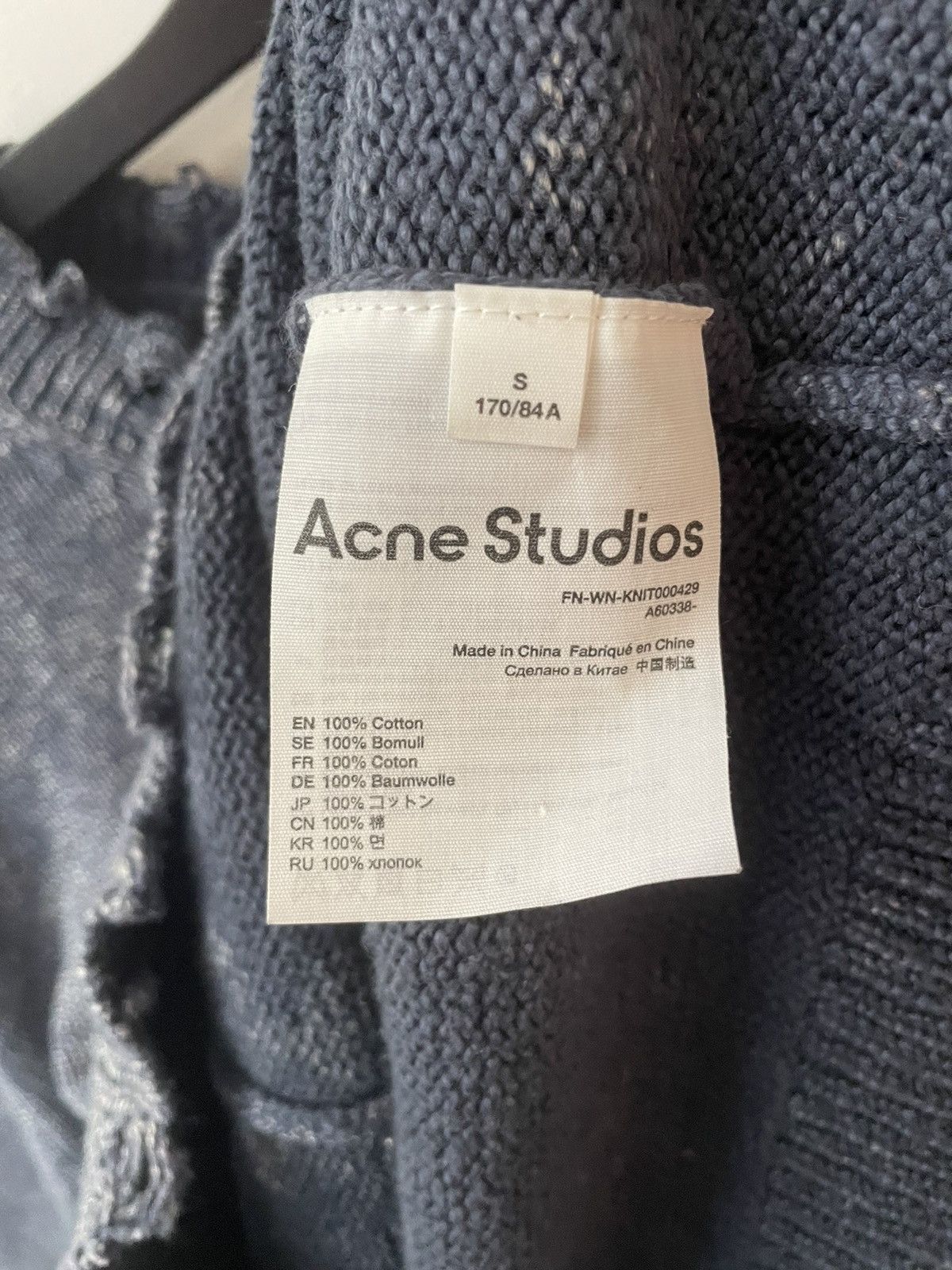 Acne Studios *RARE GRAIL* Acne Studios washed faded sweater distressed Size US L / EU 52-54 / 3 - 8 Thumbnail