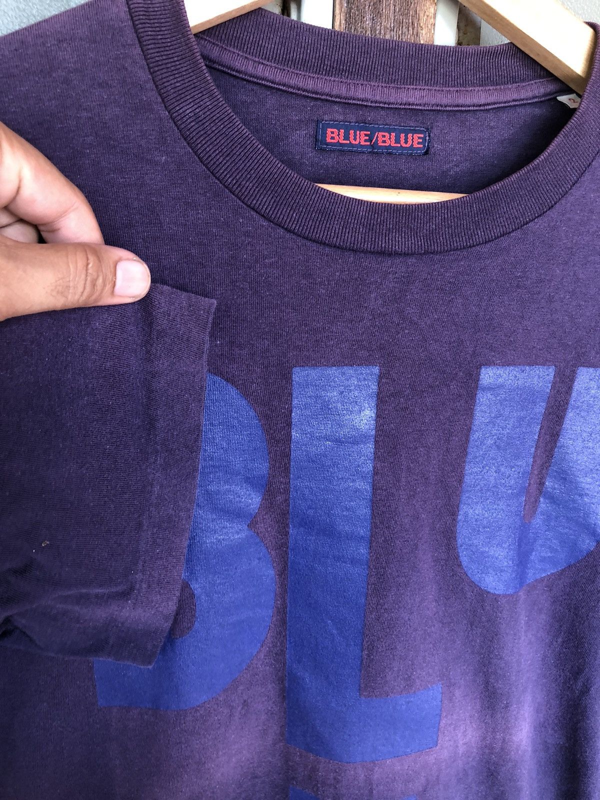 Blue Blue Japan Vintage Blue/Blue Japan Faded Shirt Tee Size US S / EU 44-46 / 1 - 8 Thumbnail