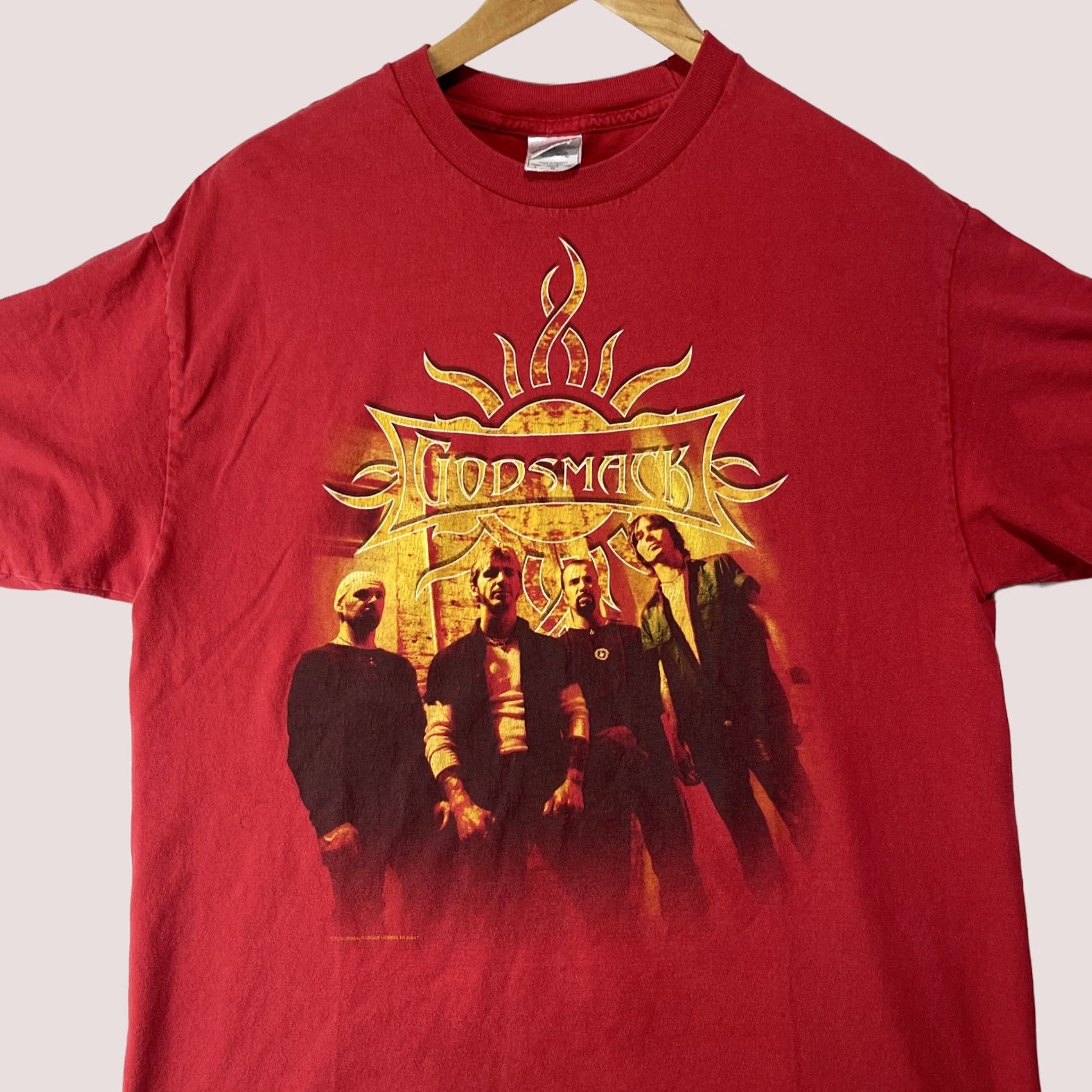 Vintage VINTAGE Godsmack Shirt Men’s Large Tennessee River Red Band Tee Rock Worn Size US L / EU 52-54 / 3 - 1 Thumbnail