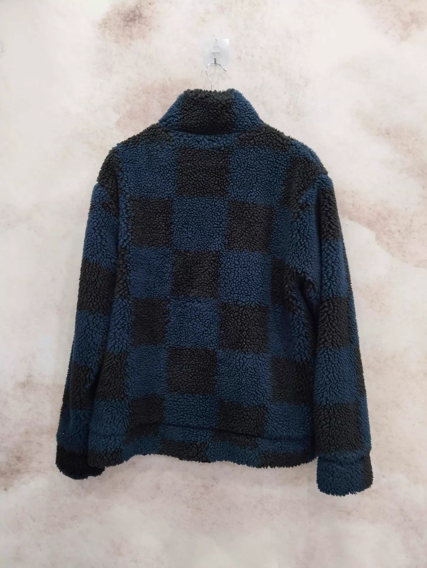 Louis Vuitton Louis Vuitton Nigo Black & Blue Damier Teddy Jacket XL Size US XL / EU 56 / 4 - 2 Thumbnail