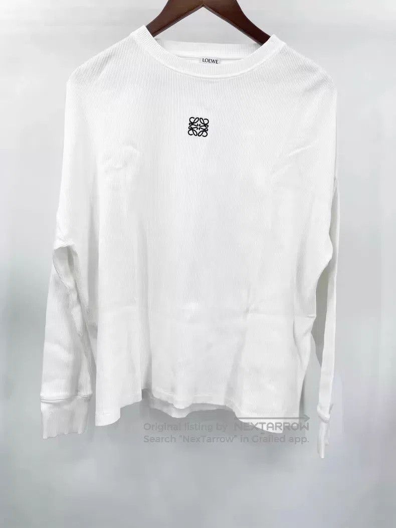 Loewe Loewe White Long Sleeve T-Shirt Size XS / US 0-2 / IT 36-38 - 1 Thumbnail