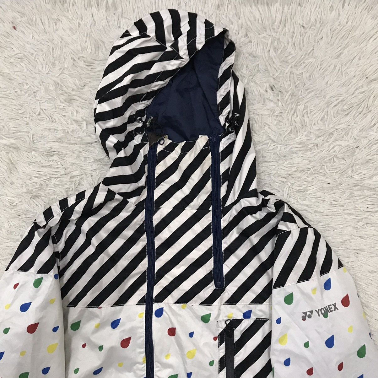 Japanese Brand Vintage Yonex Inspired Off-White Outdoor Jacket Hoodie Size US M / EU 48-50 / 2 - 8 Thumbnail