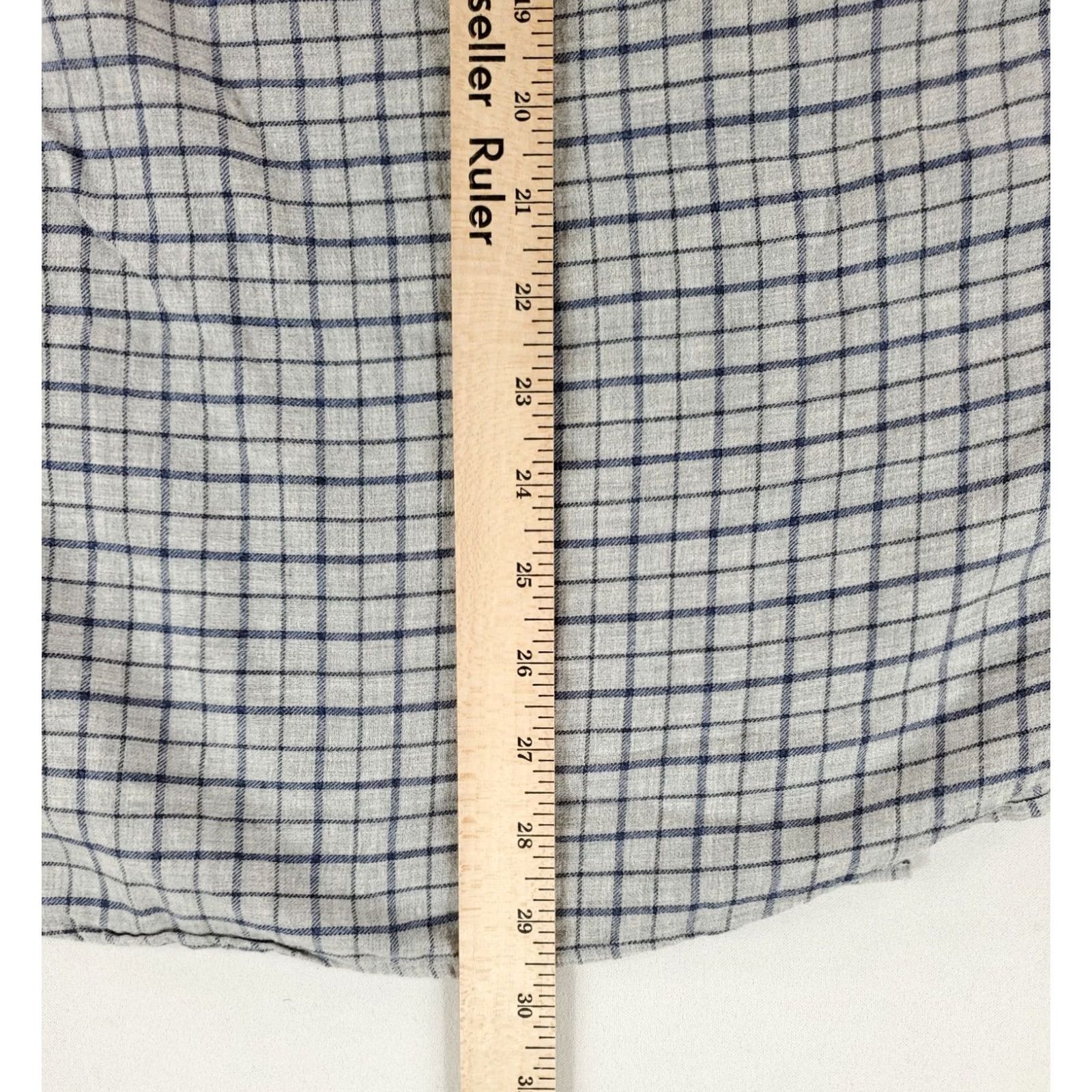 Faherty Faherty Shirt Button Down Lightweight Flannel Plaid Blue Long Sleeve Mens L Size US L / EU 52-54 / 3 - 5 Thumbnail