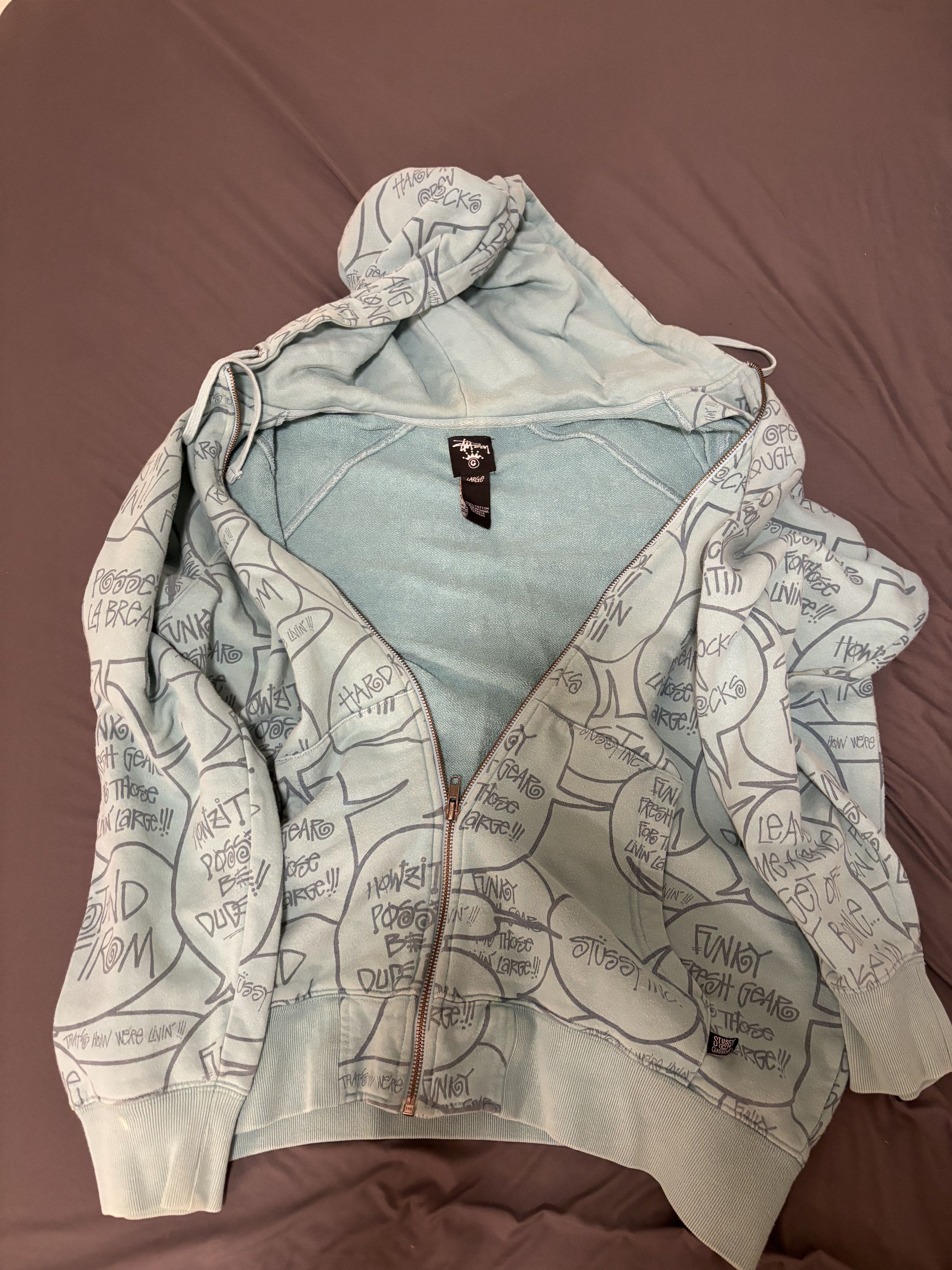 Stussy Stussy Comic Zip hoodie Size US L / EU 52-54 / 3 - 4 Thumbnail