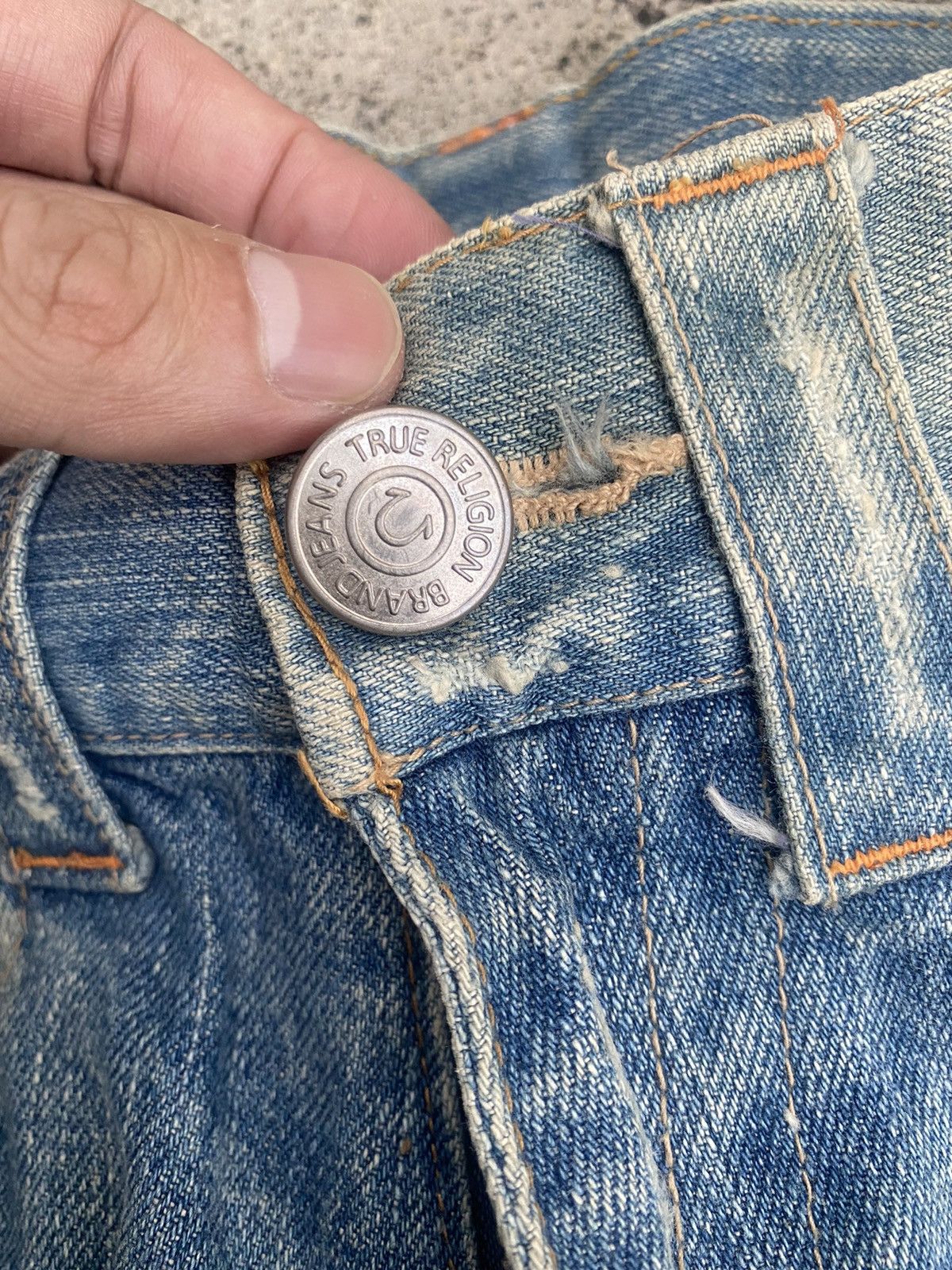 If Six Was Nine × True Religion Flare Jeans True Religion Distressed Bootcut Size US 31 - 11 Thumbnail