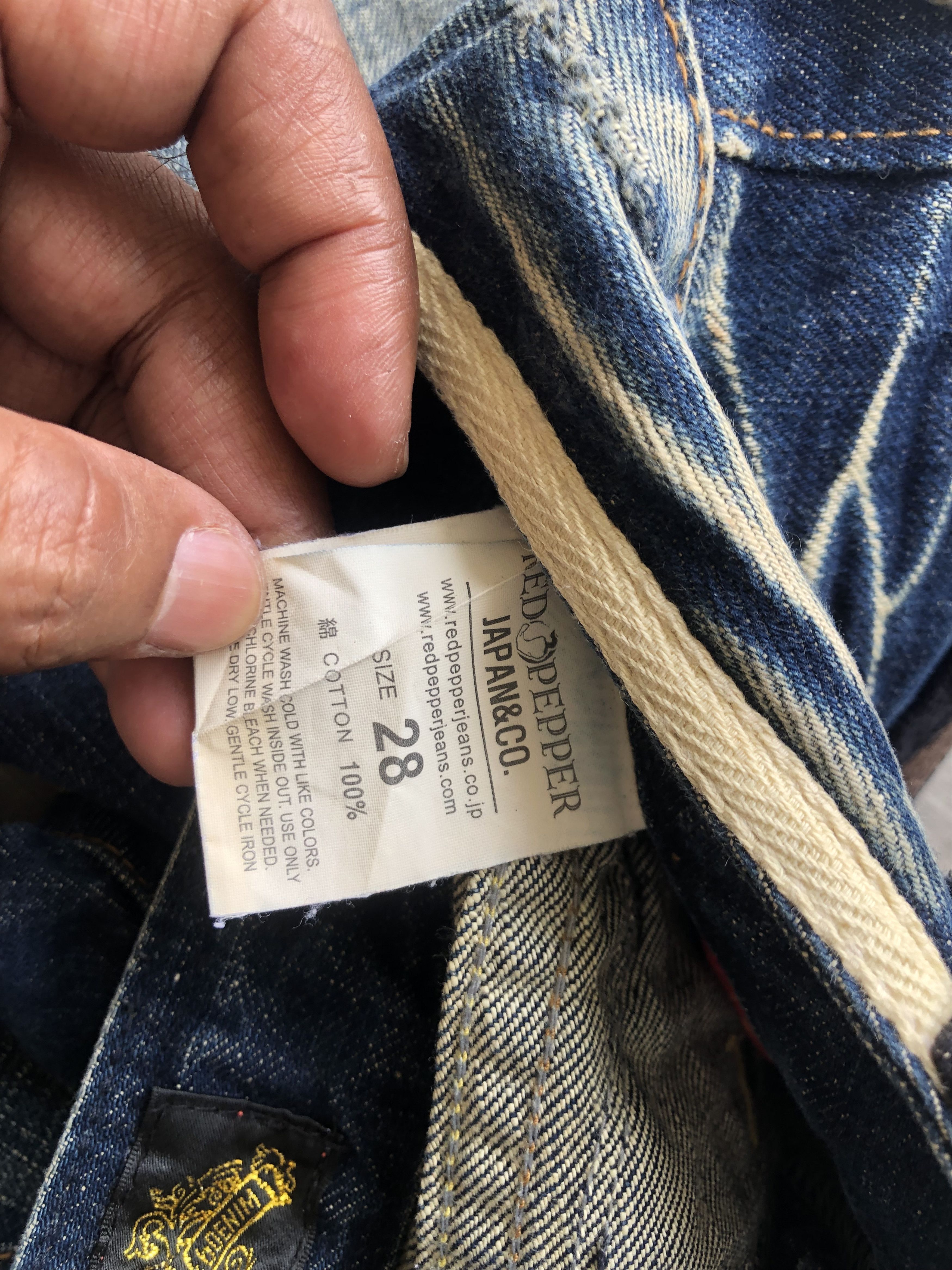 Japanese Brand 🔥Red Pepper Embroidery Flare Jeans🔥 Size US 30 / EU 46 - 9 Thumbnail