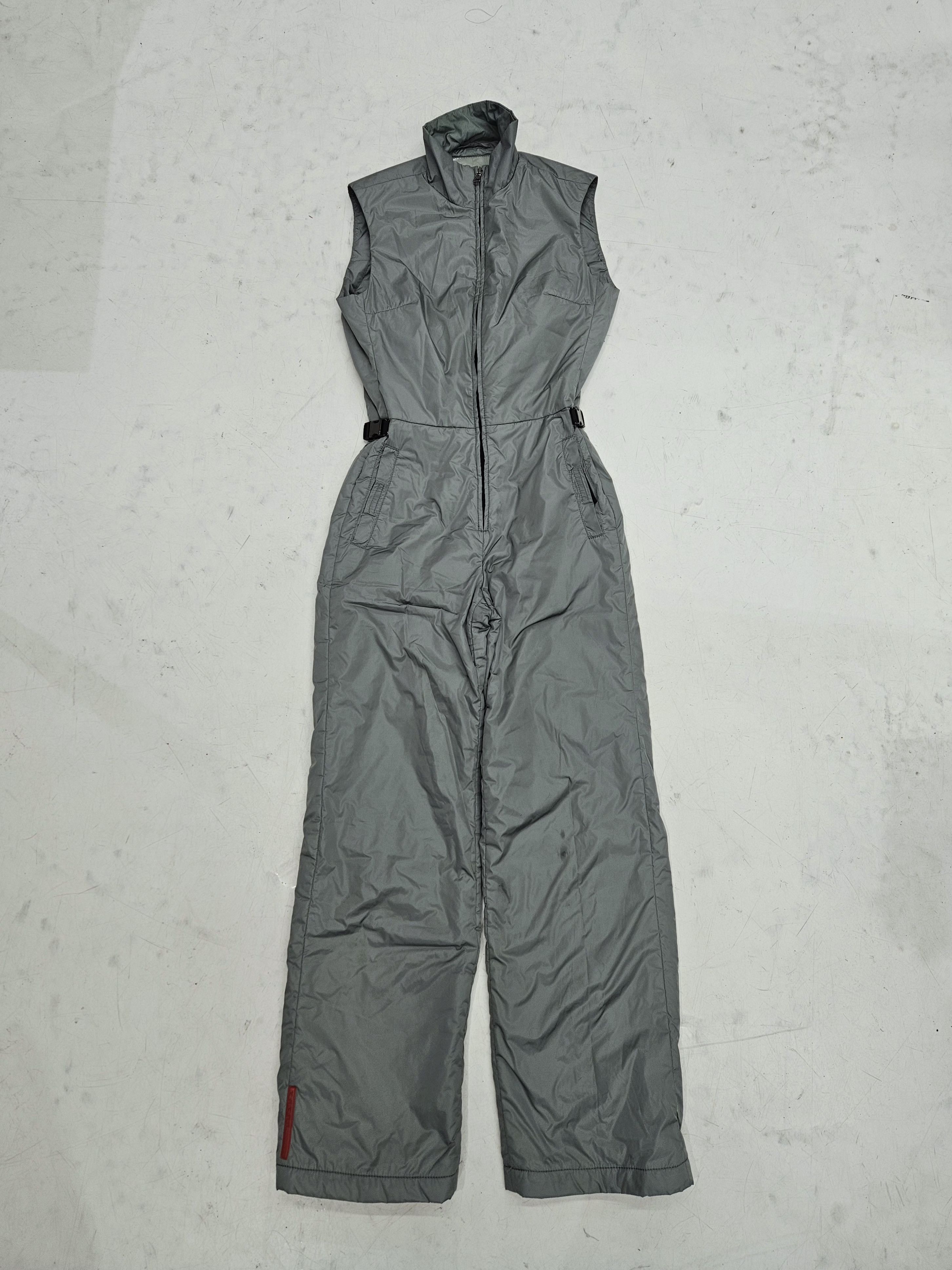 Prada Archive y2k prada sport red tab nylon one piece jumpsuit Size S / US 4 / IT 40 - 1 Thumbnail