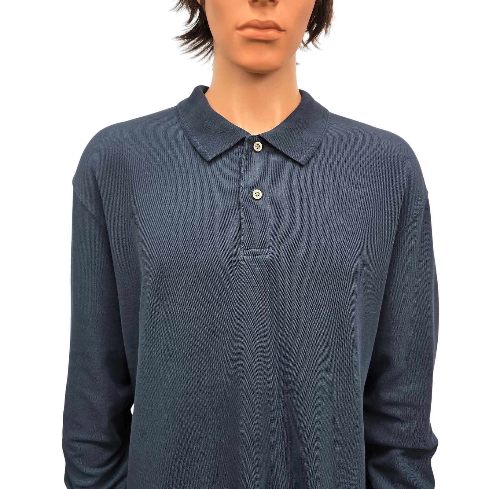 L.L. Bean LL Bean Premium Double L Polo Long-Sleeve Men XXL 2XL Navy Size US XXL / EU 58 / 5 - 4 Thumbnail