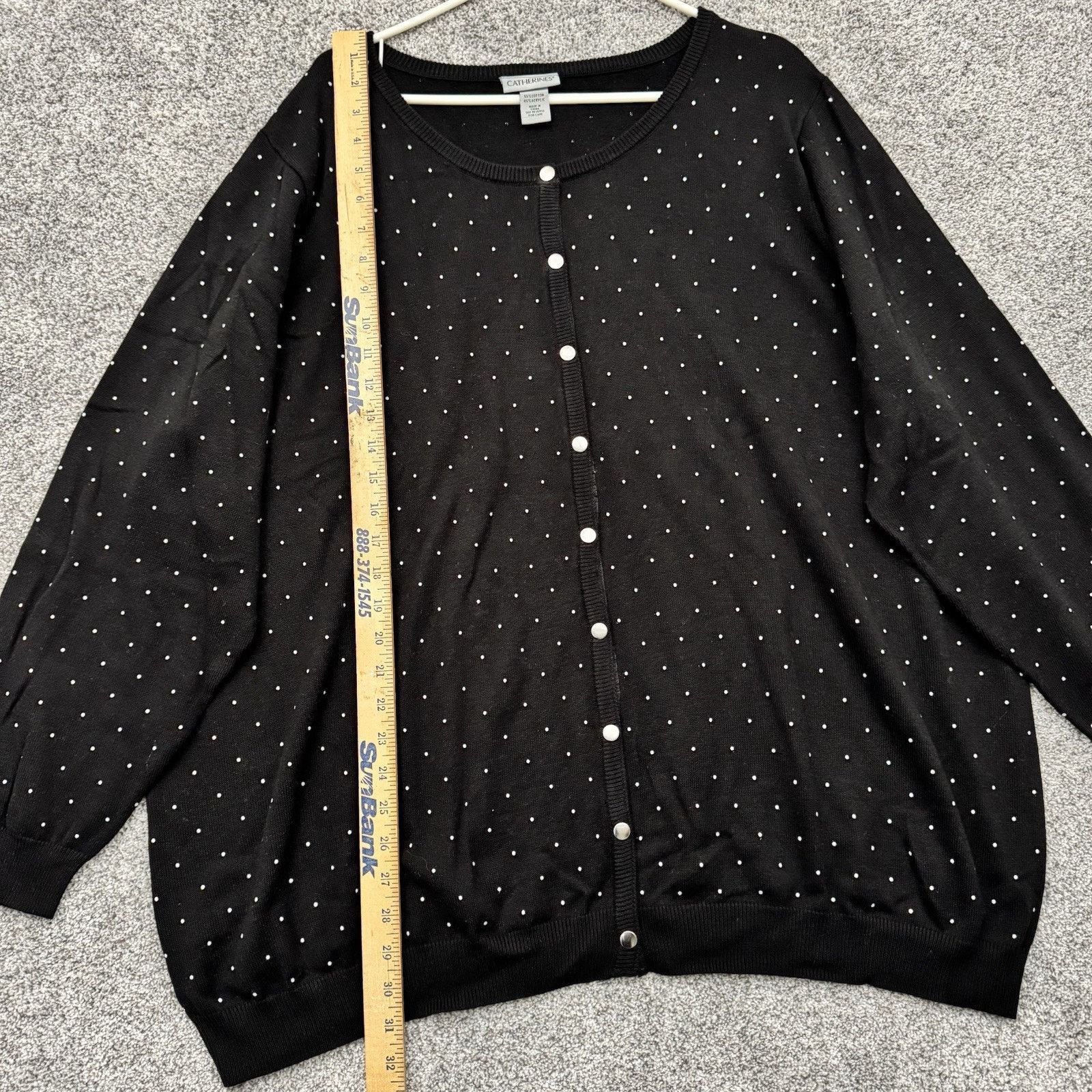 Other Catherines Cardigan Womens 2X Rhinestones Embellished 2010s Size XXL / US 16-18 / IT 52-54 - 2 Thumbnail