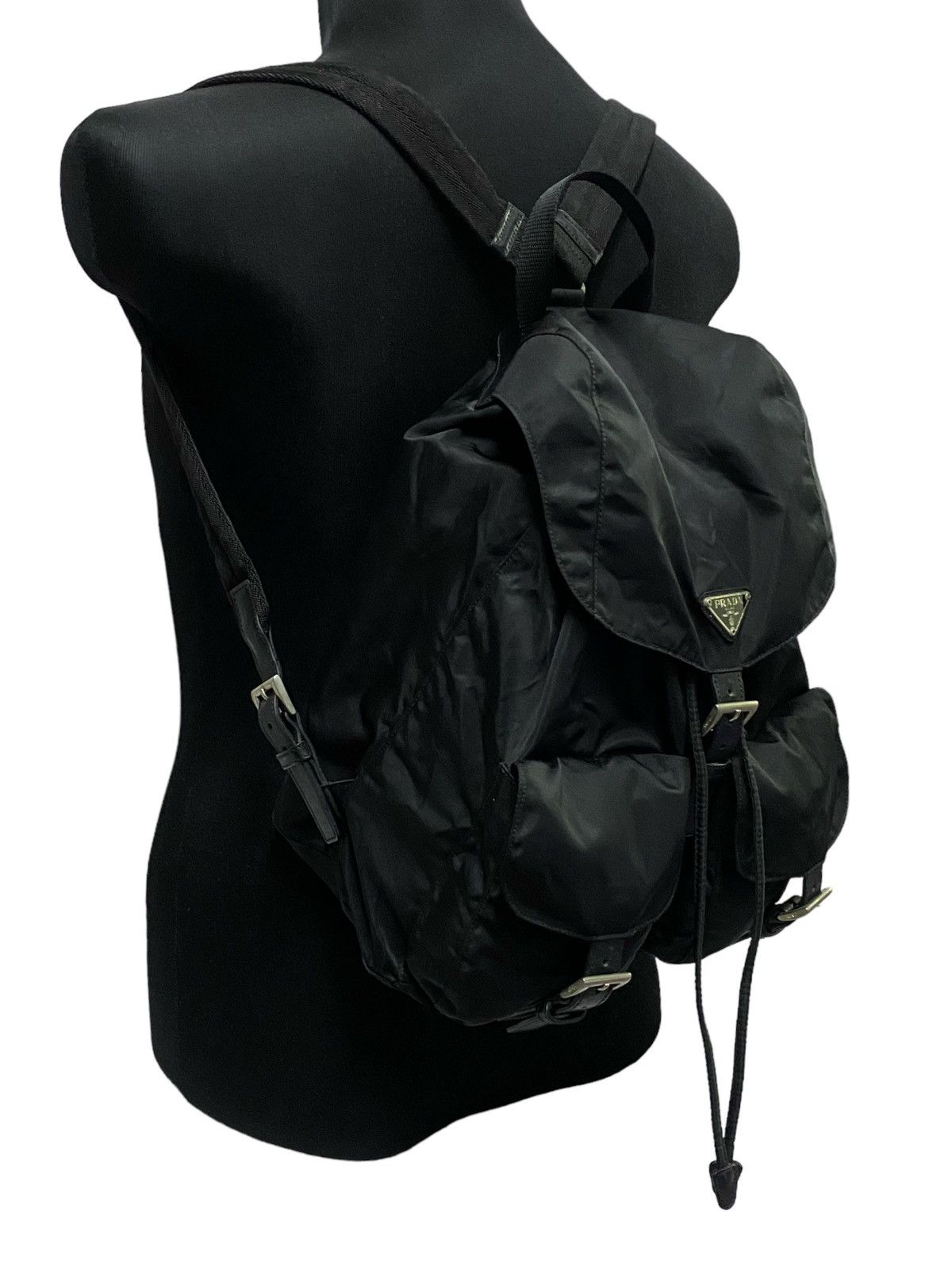 Prada Vintage Prada Tessuto Nylon Mini BackPacks Size ONE SIZE - 4 Thumbnail