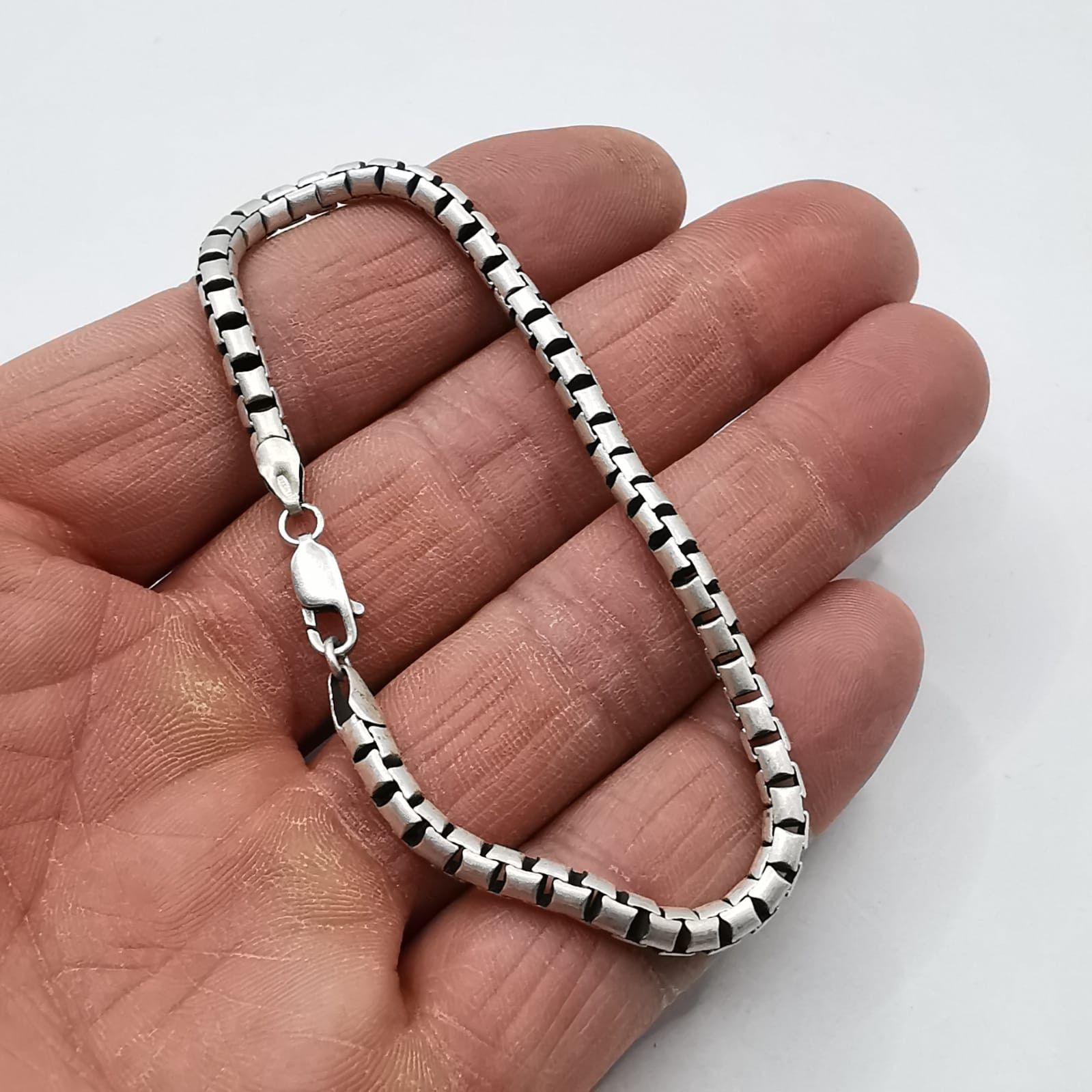 Sterling Silver Vintage Bracelet Jewelry,925 Sterling Silver 14,75g Size ONE SIZE - 6 Thumbnail