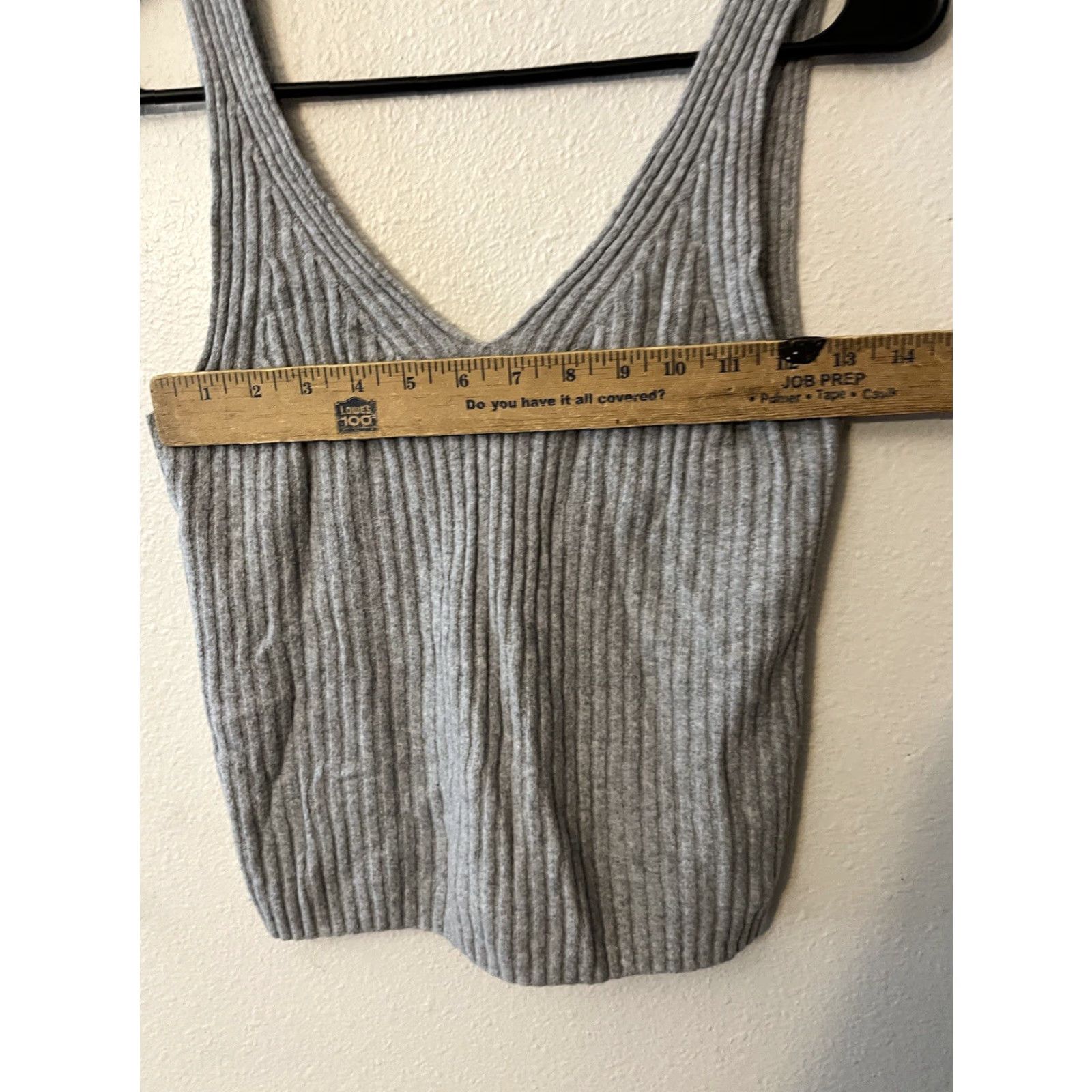 Gap VINTAGE Gap Tank Top Women's Gray V-Neck Knit Pullover XS 100% Cotton Casual Sleeveless 90s Womens Size XS / US 0-2 / IT 36-38 - 4 Thumbnail