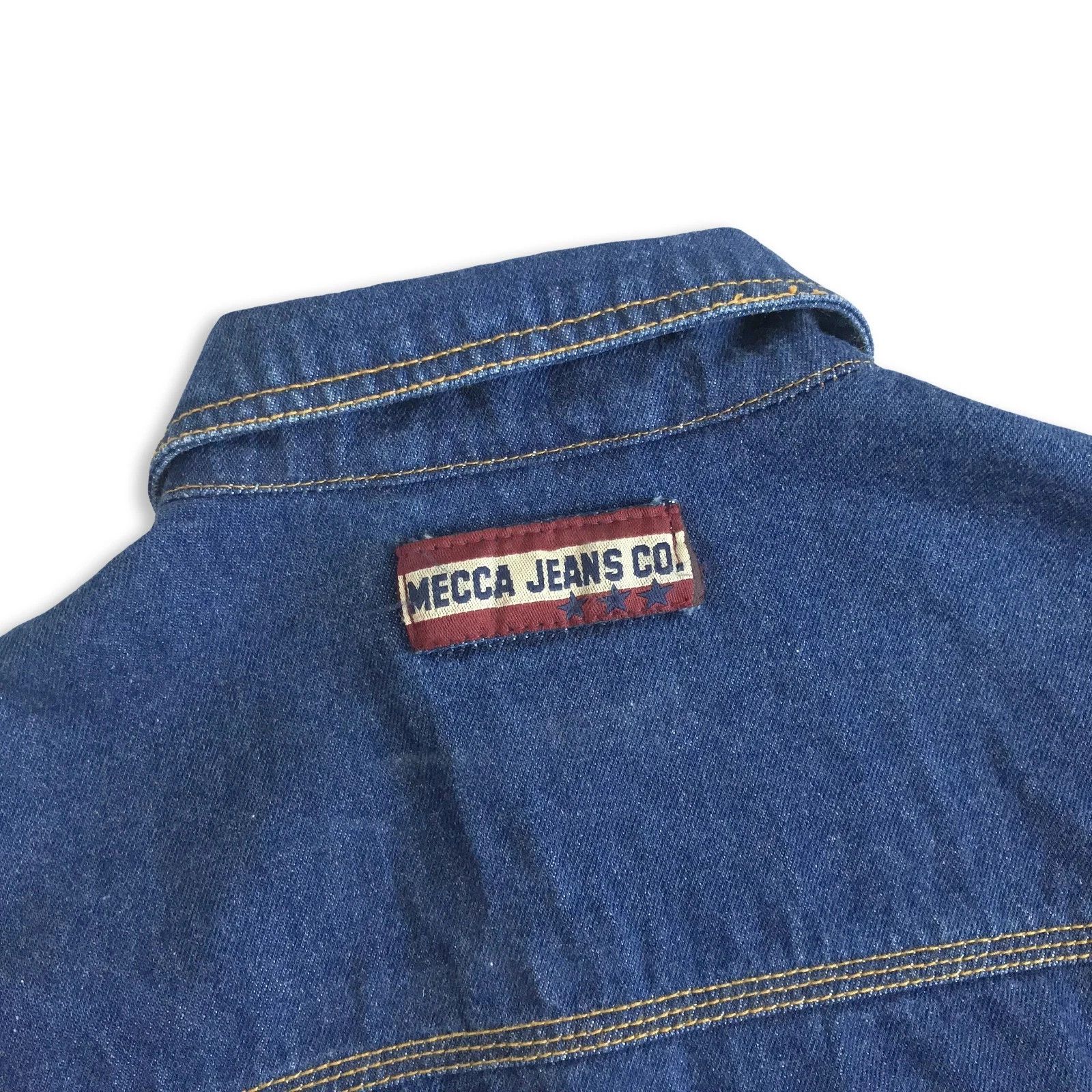 Mecca Vintage 90s MECCA Jeans Denim Jacket Hip hop Oversize Rap Size US S / EU 44-46 / 1 - 6 Thumbnail