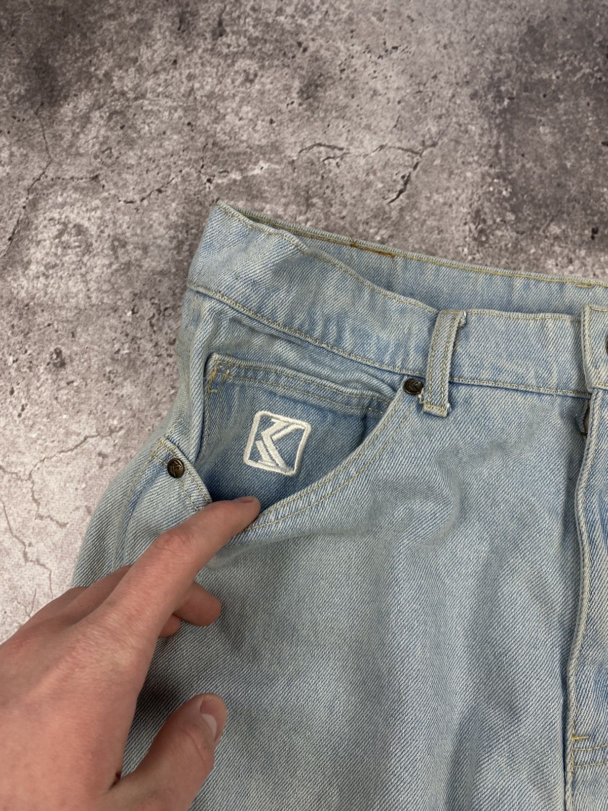 Karl Kani Vintage Karl Kani pants Faded denim thrashed distressed Size US 32 / EU 48 - 7 Thumbnail