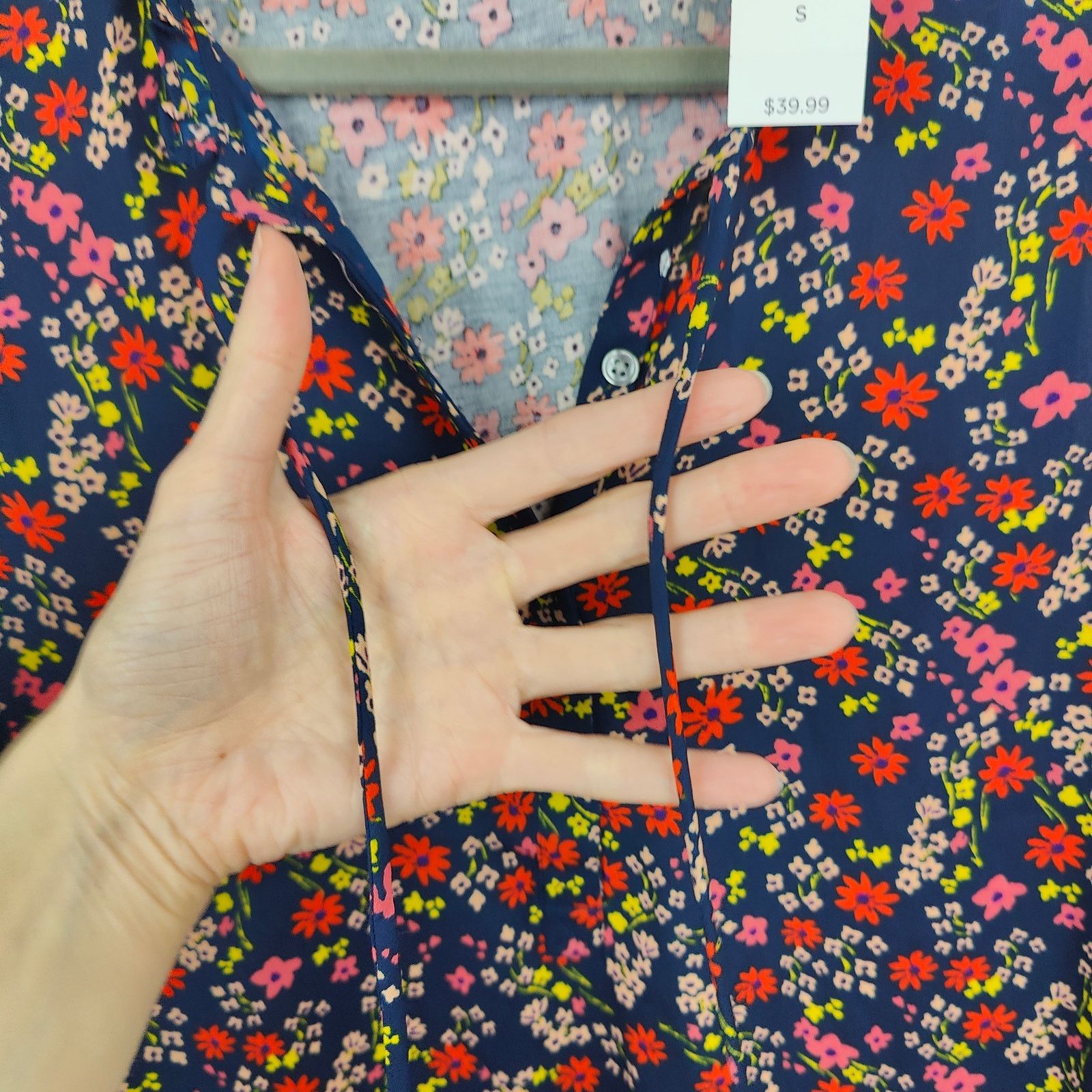 Other Loft Tank Top Womens Small Blue Floral Print NWT Size S / US 4 / IT 40 - 5 Thumbnail