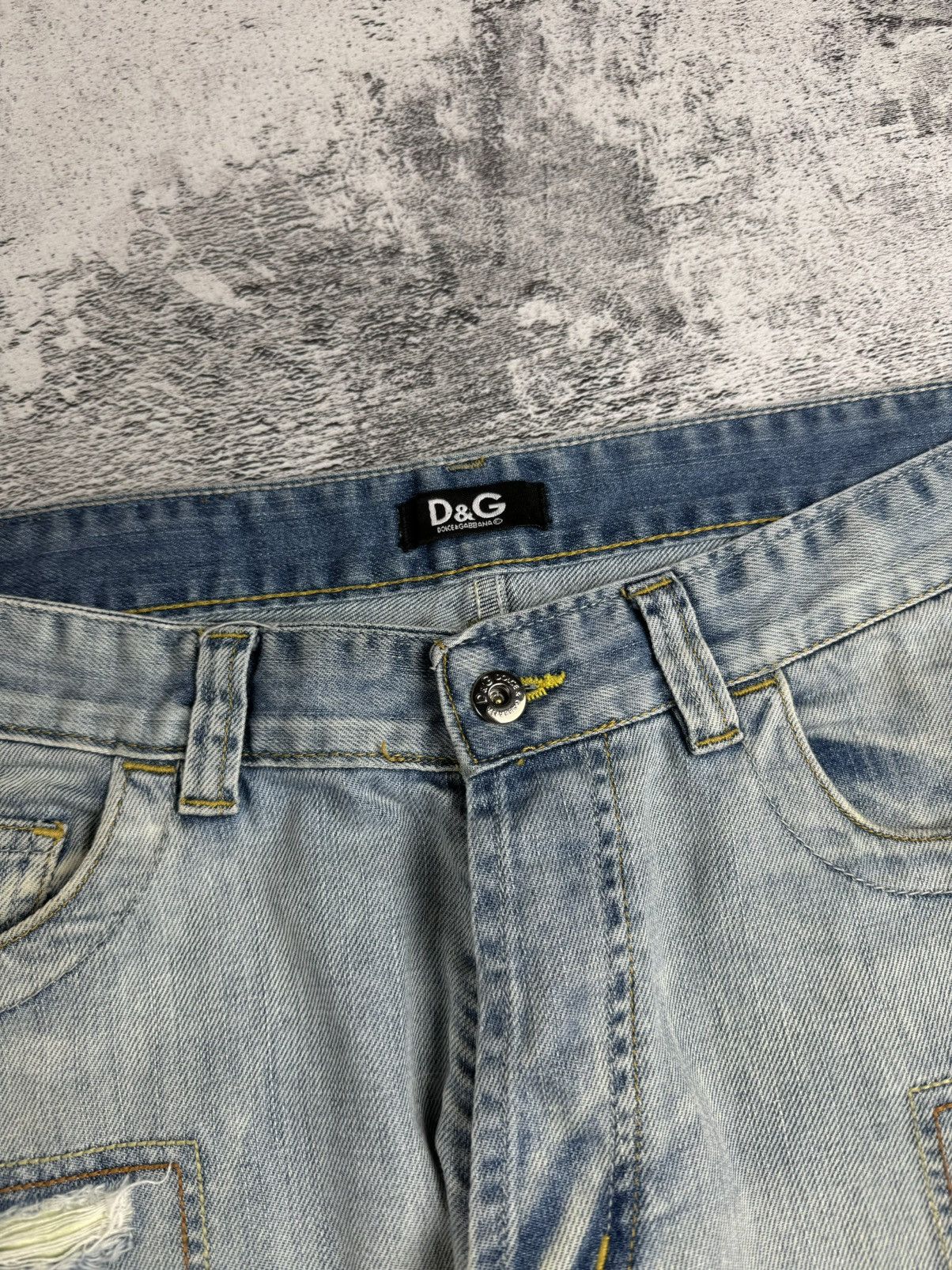 Dolce & Gabbana Dolce & Gabbana RARE D&G Patchwork Distressed Y2K Denim Jeans Size US 34 / EU 50 - 17 Thumbnail