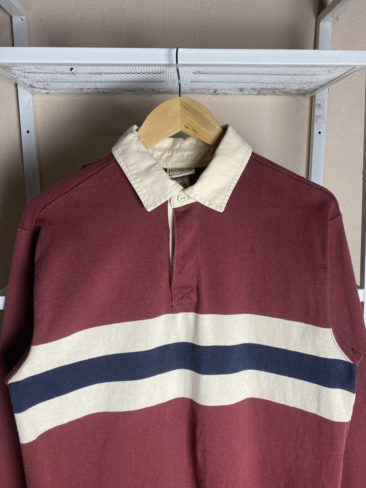 L.L. Bean Distress Vintage L.L Bean Rugby Stripe Size US S / EU 44-46 / 1 - 2 Thumbnail