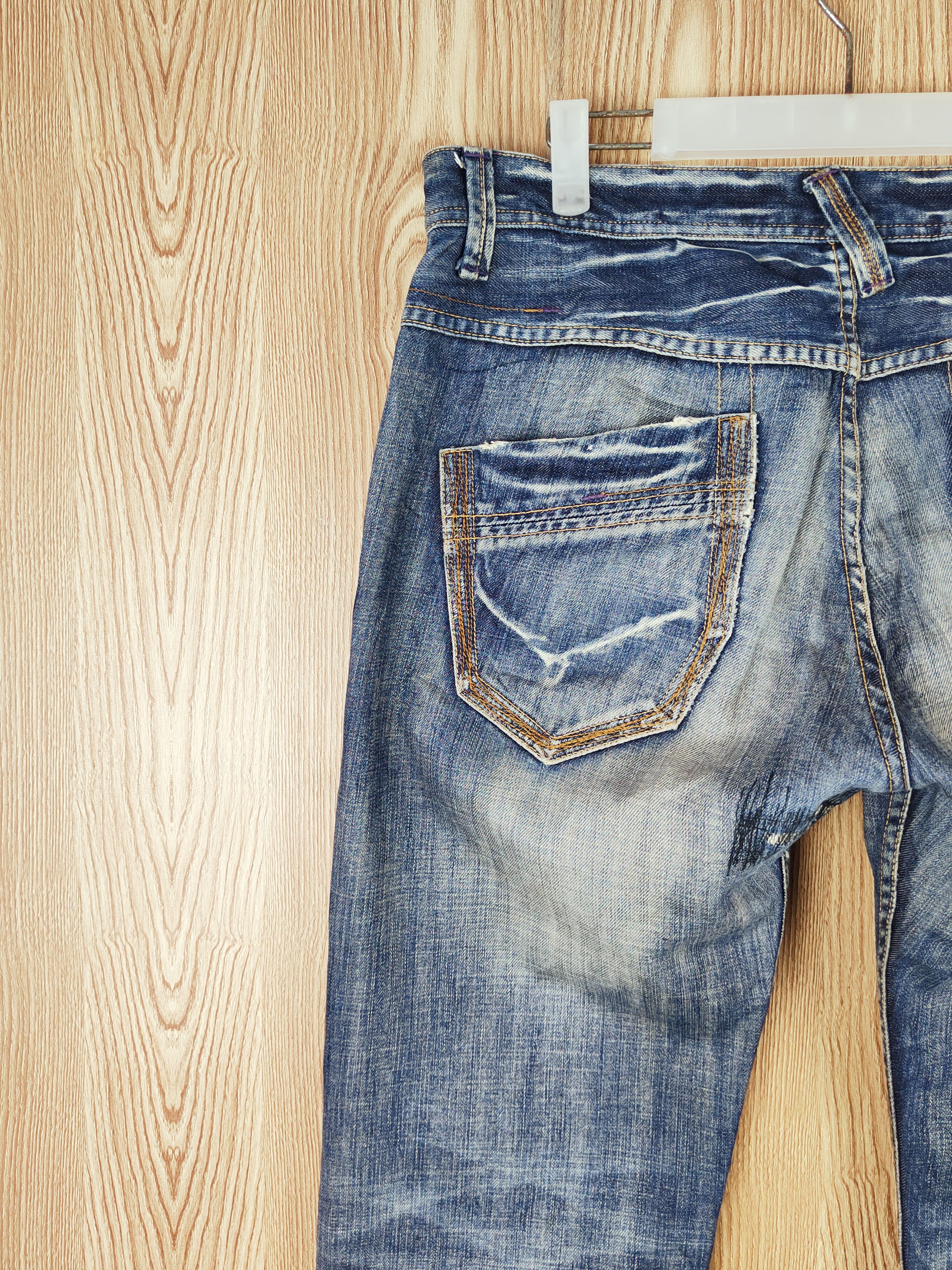 Takeo Kikuchi Takeo Kikuchi Dark Blue Faded Distressed Ripped Jeans #S2738 Size US 34 / EU 50 - 9 Thumbnail