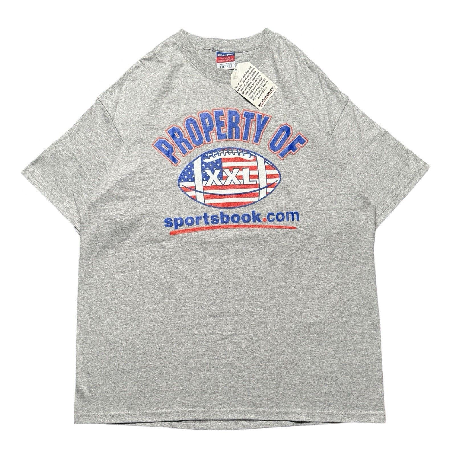 Champion Vintage 90s Champion Sportsbook.com Promo T Shirt XL NBA NFL Size US XL / EU 56 / 4 - 1 Thumbnail